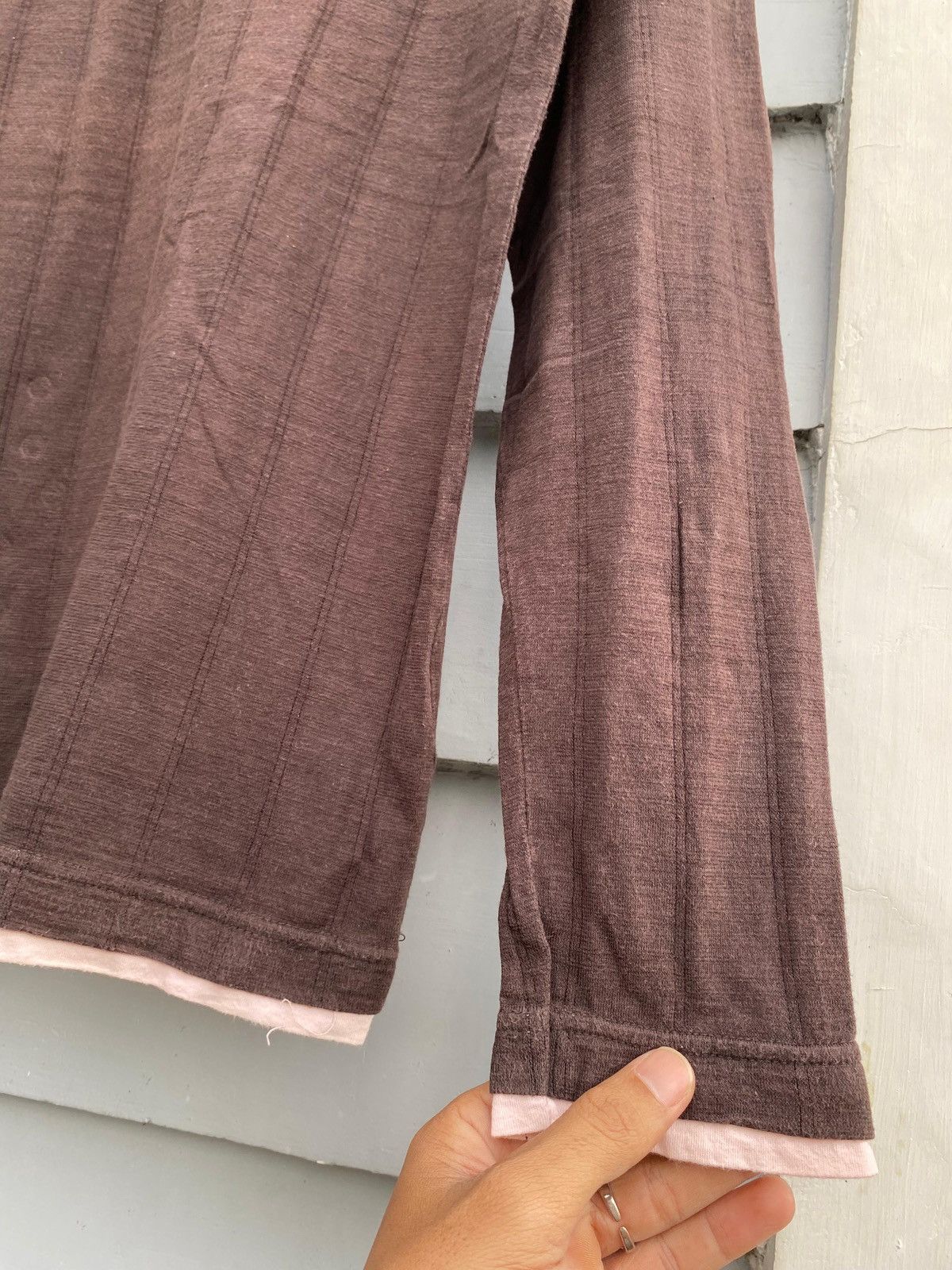 If Six Was Nine Vintage Japan Layered Look Henley Earth Tone Aesthetic Size US L / EU 52-54 / 3 - 6 Thumbnail