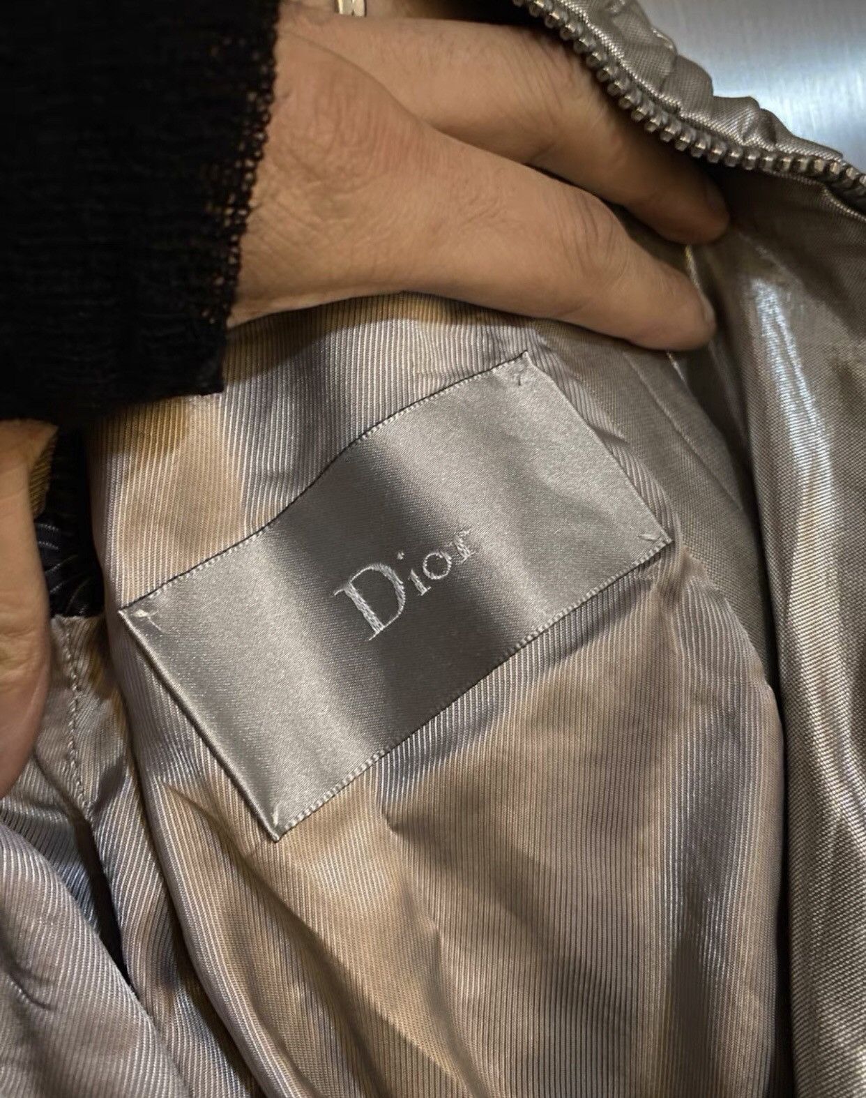 Dior Dior 07Ss Show Style Laser Silver Enamel Pleated Thin Jacket Size US S / EU 44-46 / 1 - 4 Thumbnail