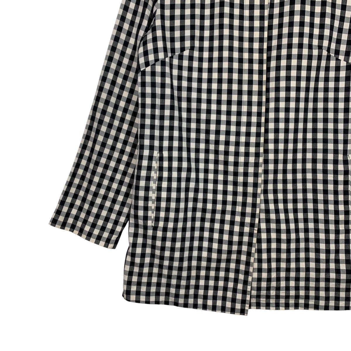 DAKS Vintage 90’s DAKS LONDON Black White Check Jacket #2599-C117 Size M / US 6-8 / IT 42-44 - 3 Thumbnail