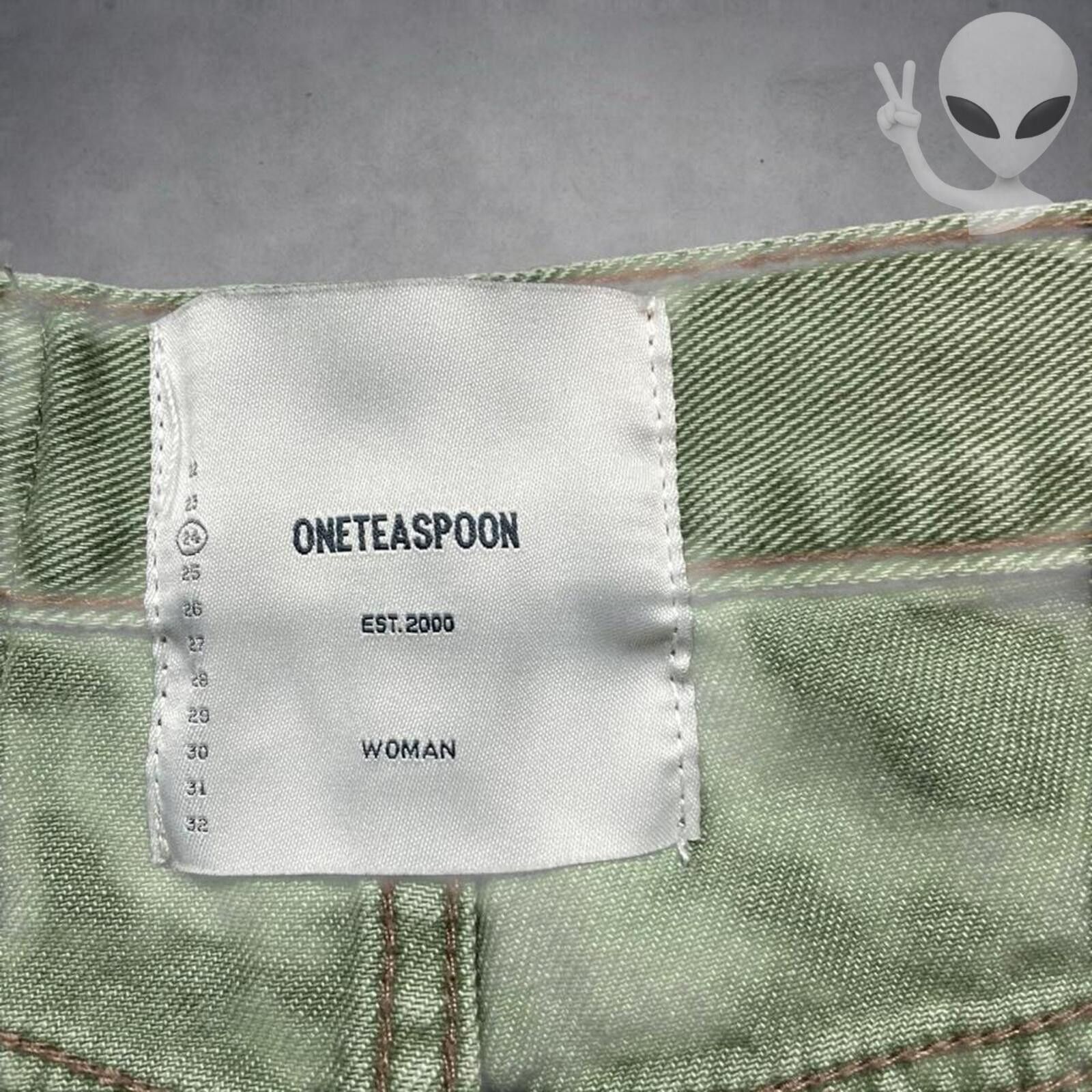 One Teaspoon One Teaspoon Viper Skirt 24 Super Khaki Mini Denim Size 42" / US 20 - 3 Thumbnail