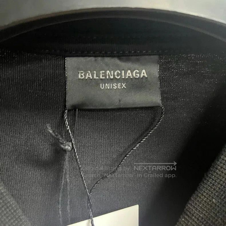 Balenciaga Balenciaga Black Logo Print Long Sleeve T-Shirt. Size US XS / EU 42 / 0 - 5 Thumbnail