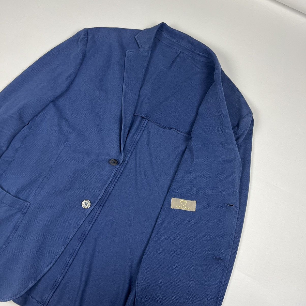 Cruciani Cruciani Lightweight Cotton Blazer Jacket IT 54 Slim Fit Size US L / EU 52-54 / 3 - 3 Thumbnail