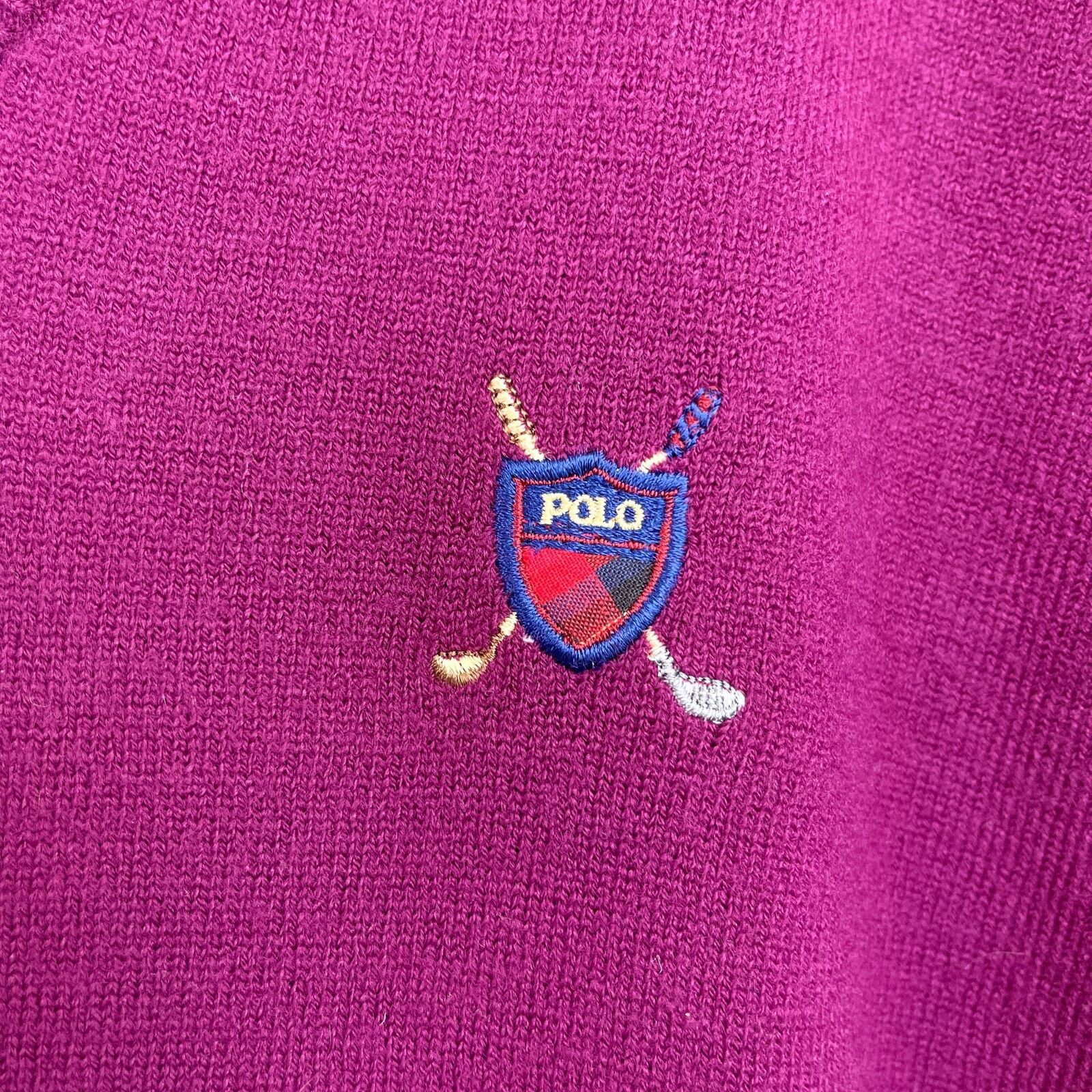 Polo Ralph Lauren POLO Ralph Lauren Cashmere Sweater Red Golf VTG Mens XL Size US XL / EU 56 / 4 - 3 Thumbnail