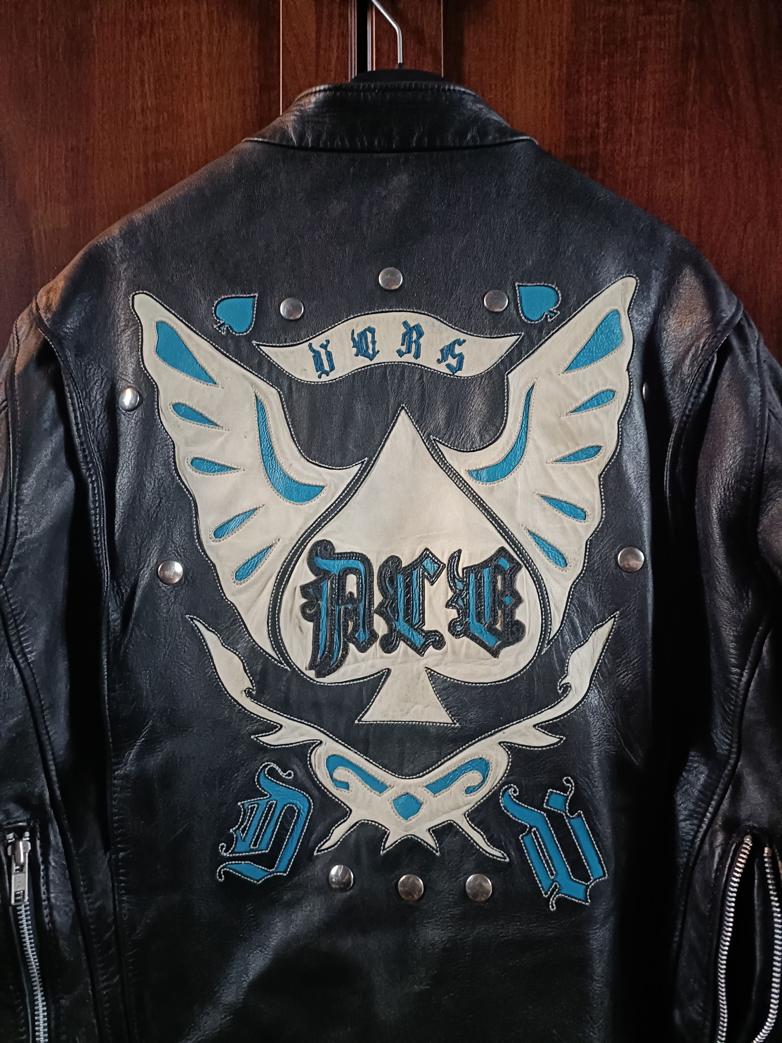 Versace Gianni Versace 1990' 1 of 1 Leather Jacket Ace Of Spades Size US M / EU 48-50 / 2 - 3 Thumbnail