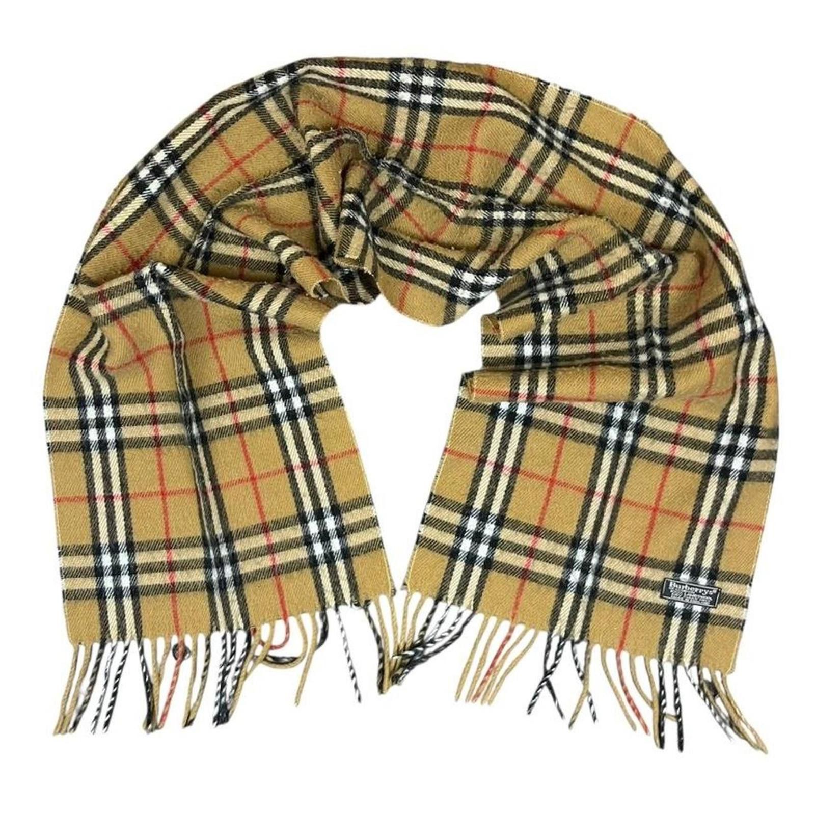 Burberry Burberry Nova Check Scarf Beige Size ONE SIZE - 1 Thumbnail