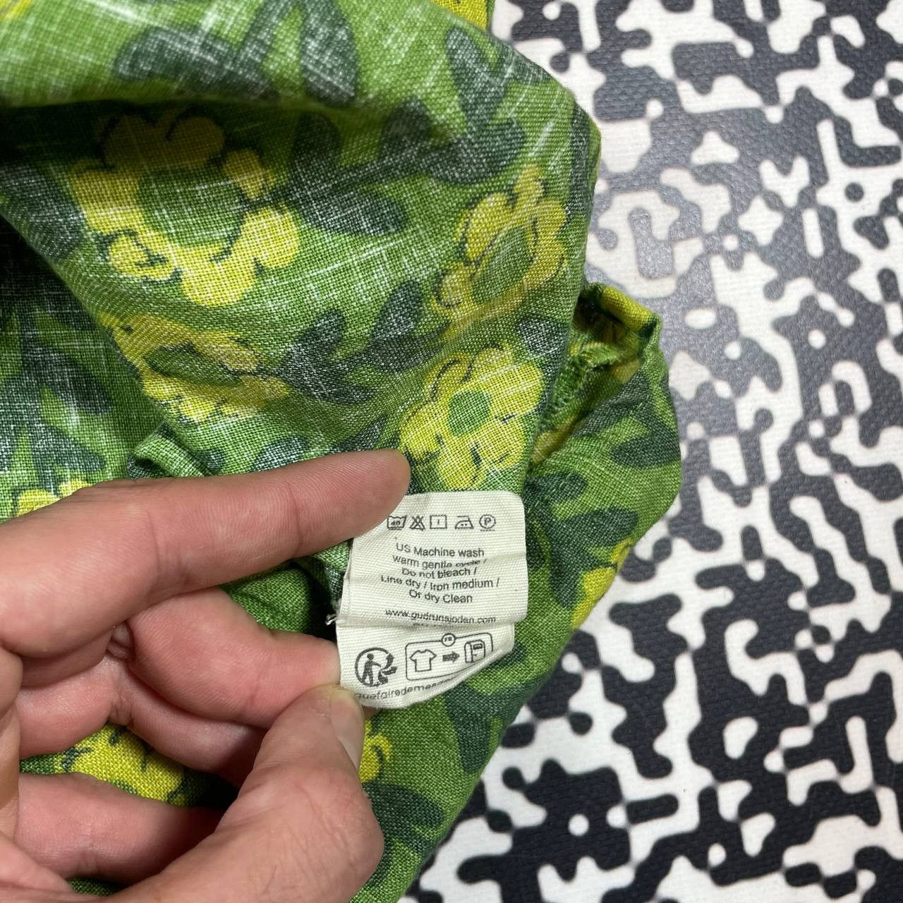 Gudrun Sjoden Vintage Y2K Gudrun Sjoden Floral Flower Boxy Blouses Shirt Size L / US 10 / IT 46 - 15 Thumbnail