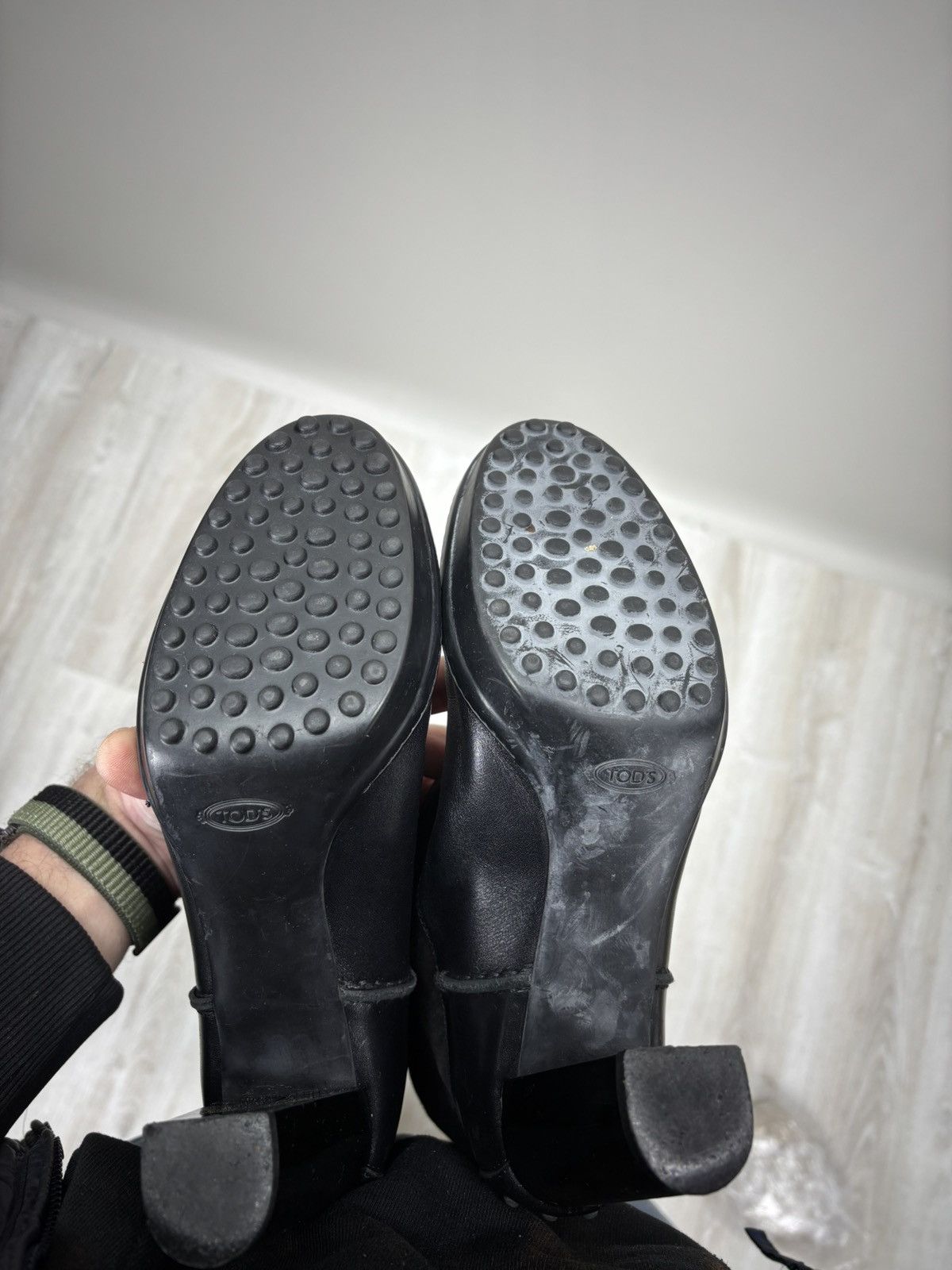 Tod's Womens leather boots TODS Size 38 1/2 Color Black Size US 8.5 / IT 38.5 - 9 Thumbnail