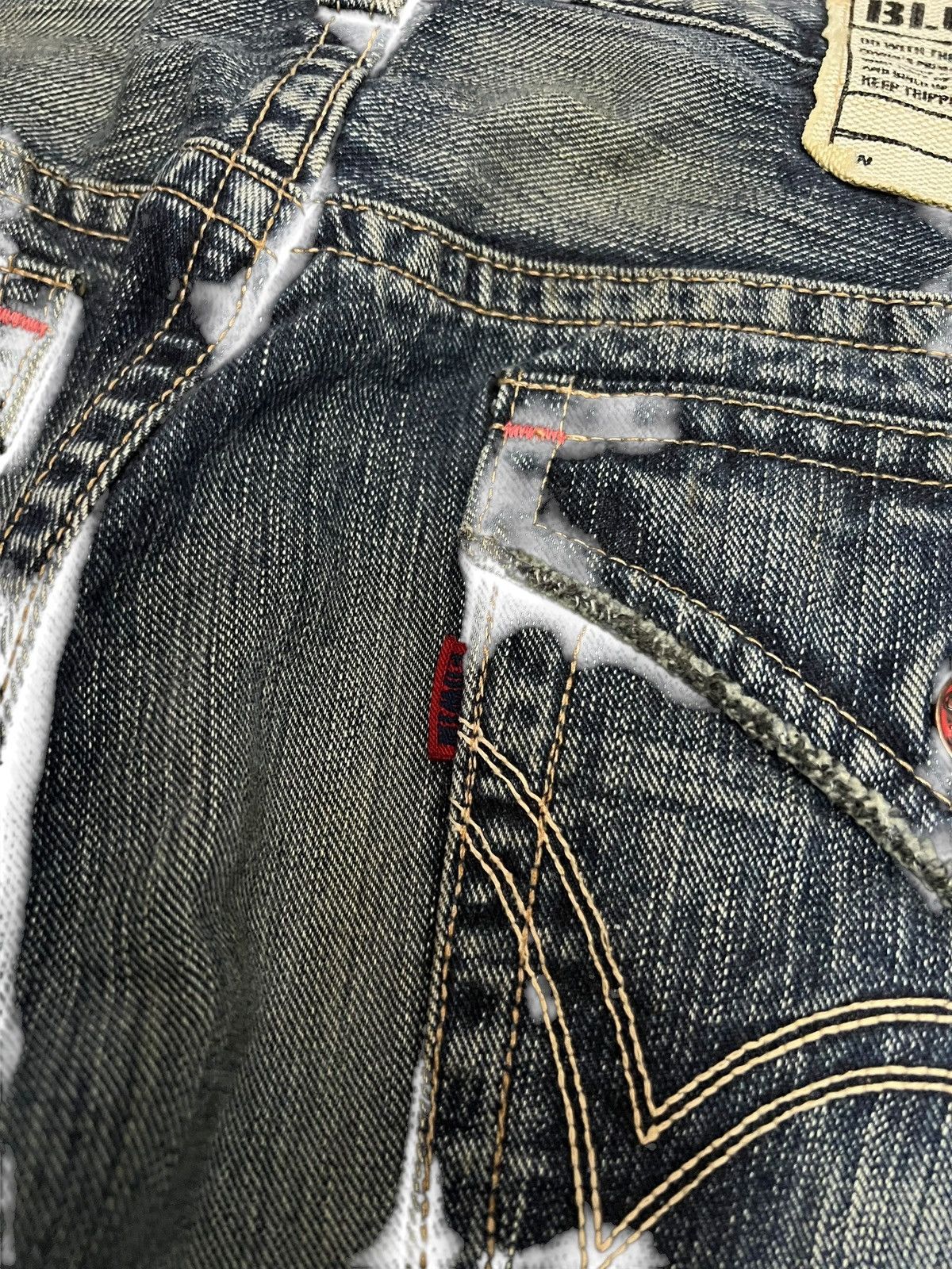 Edwin Vintage Edwin 503 Blue Trip Distress Jean Size US 32 / EU 48 - 19 Thumbnail