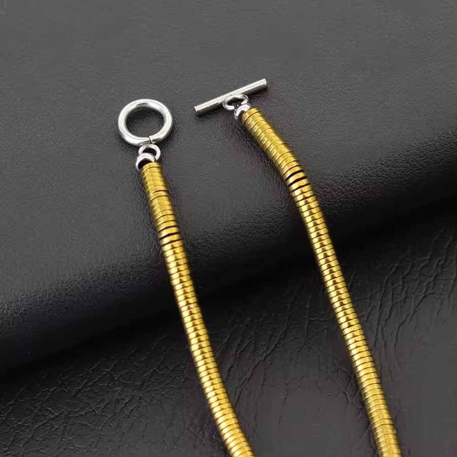 Jewelry 4mm Irregular Hematite Stone Bracelet Size ONE SIZE - 4 Thumbnail