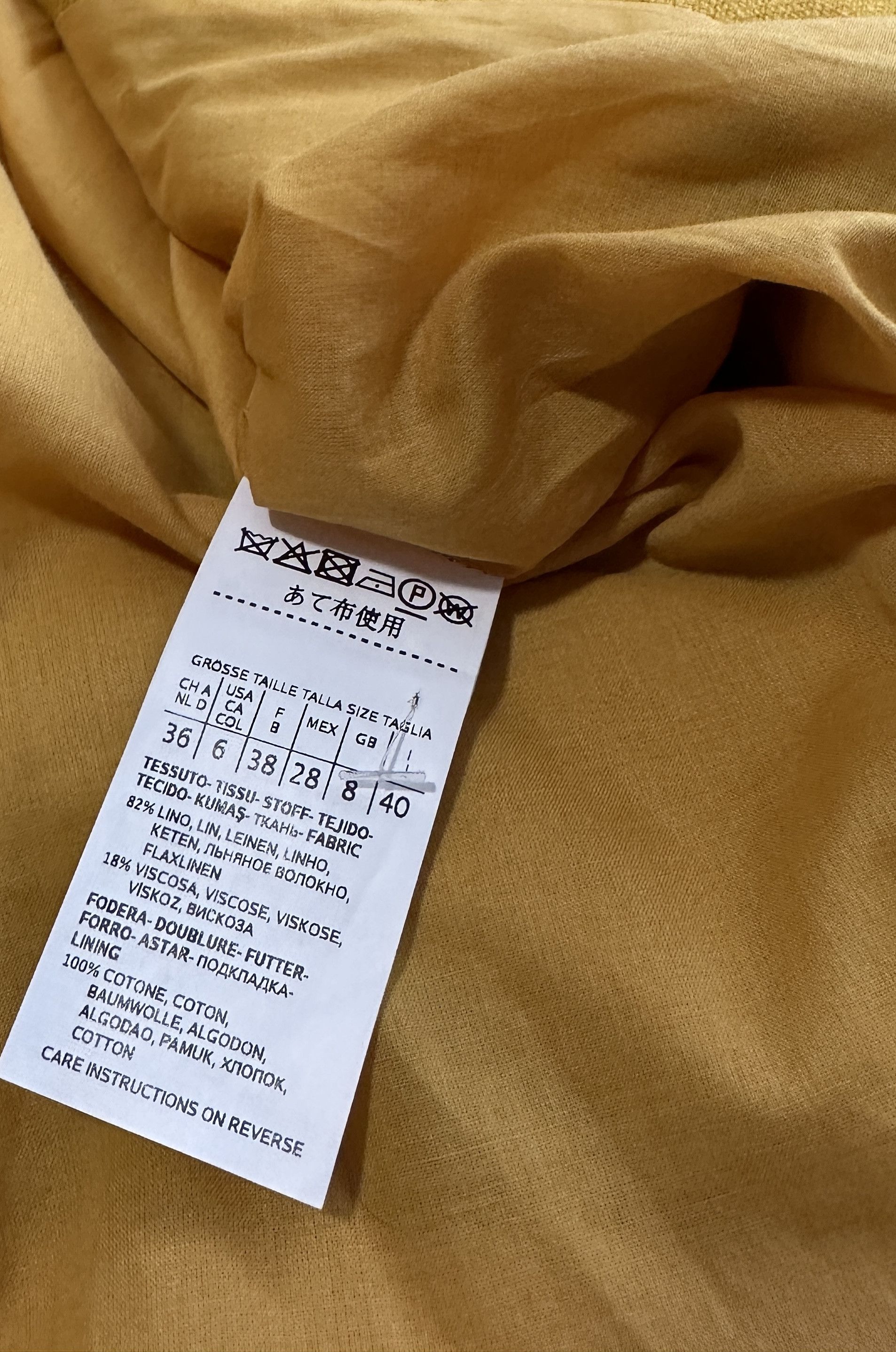 Max Mara Cera Vest, Yellow Size S / US 4 / IT 40 - 8 Thumbnail