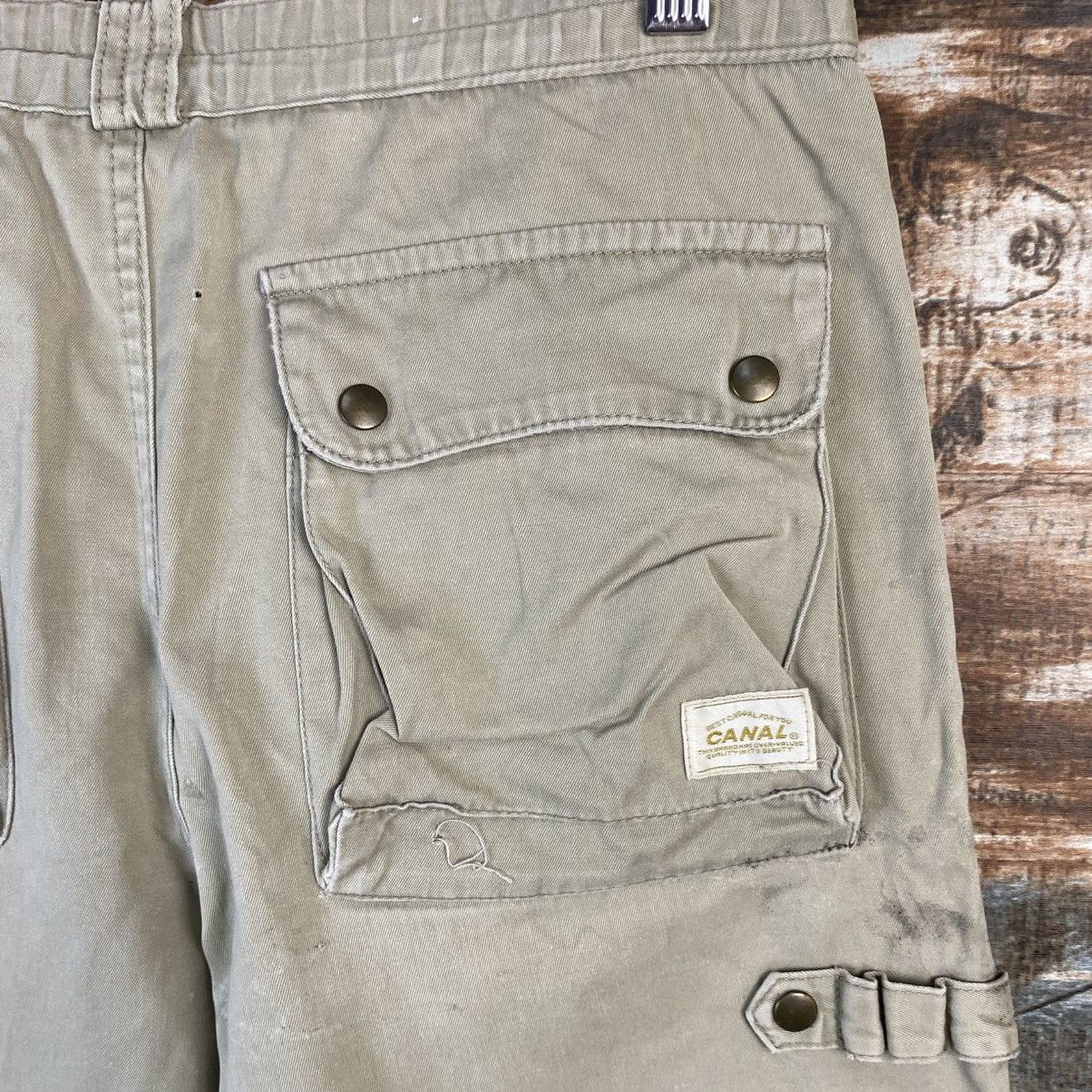 Japanese Brand DL Caral Beige Cargo Multipocket Pants #C1132 Size US 26 / EU 42 - 19 Thumbnail