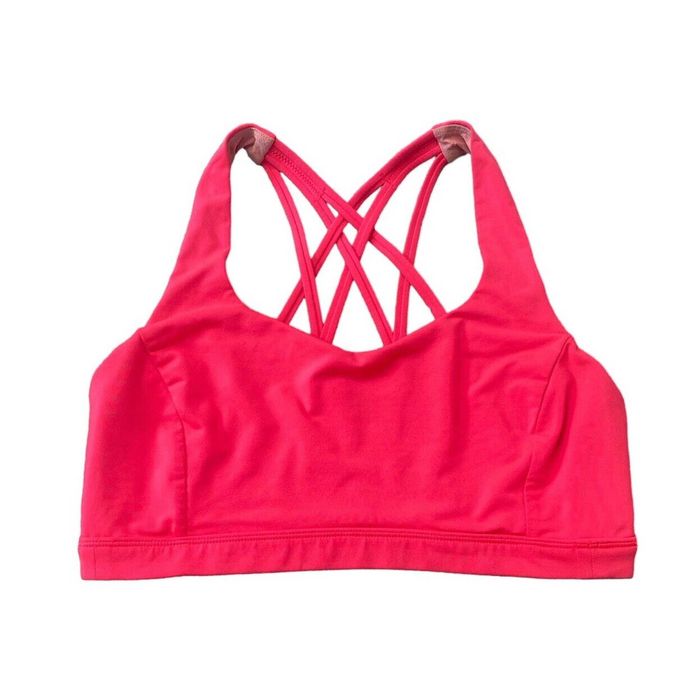 Lululemon Lululemon Free To Be Serene Hot Pink Yoga Sports Bra Size 8