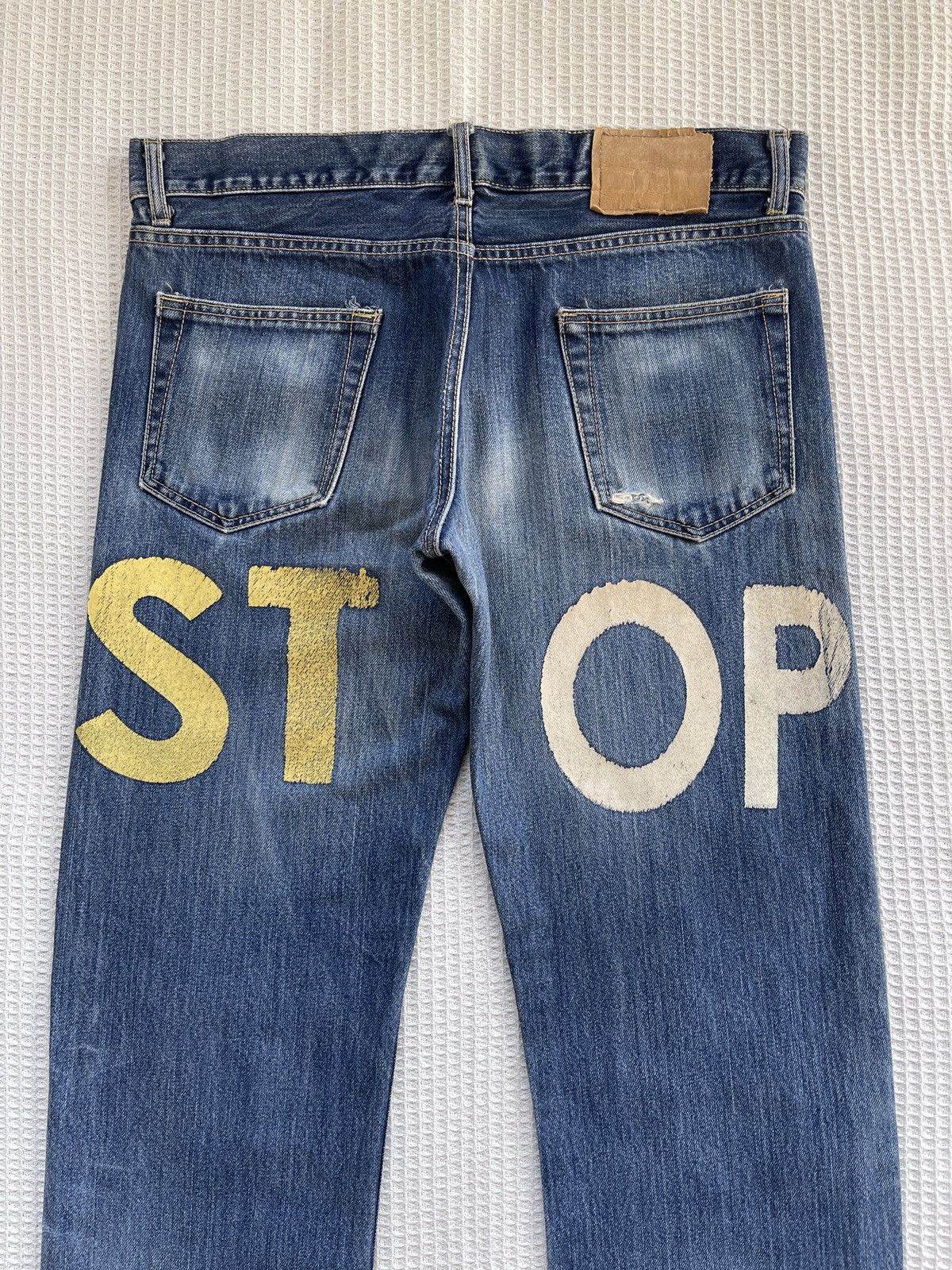 Japanese Brand Rare🔥Japanese Brand Suicide Distressed Denim Jeans Size US 35 - 5 Thumbnail