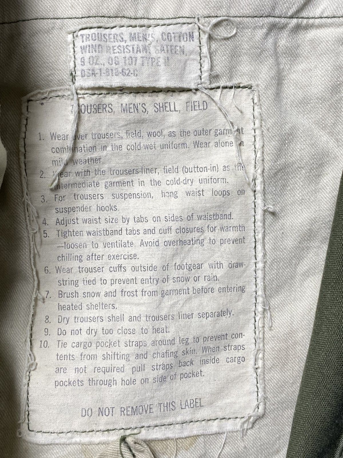 Nigel Cabourn OG 107 TYPE II M-51 CARGO TROUSER Size US 32 / EU 48 - 4 Thumbnail
