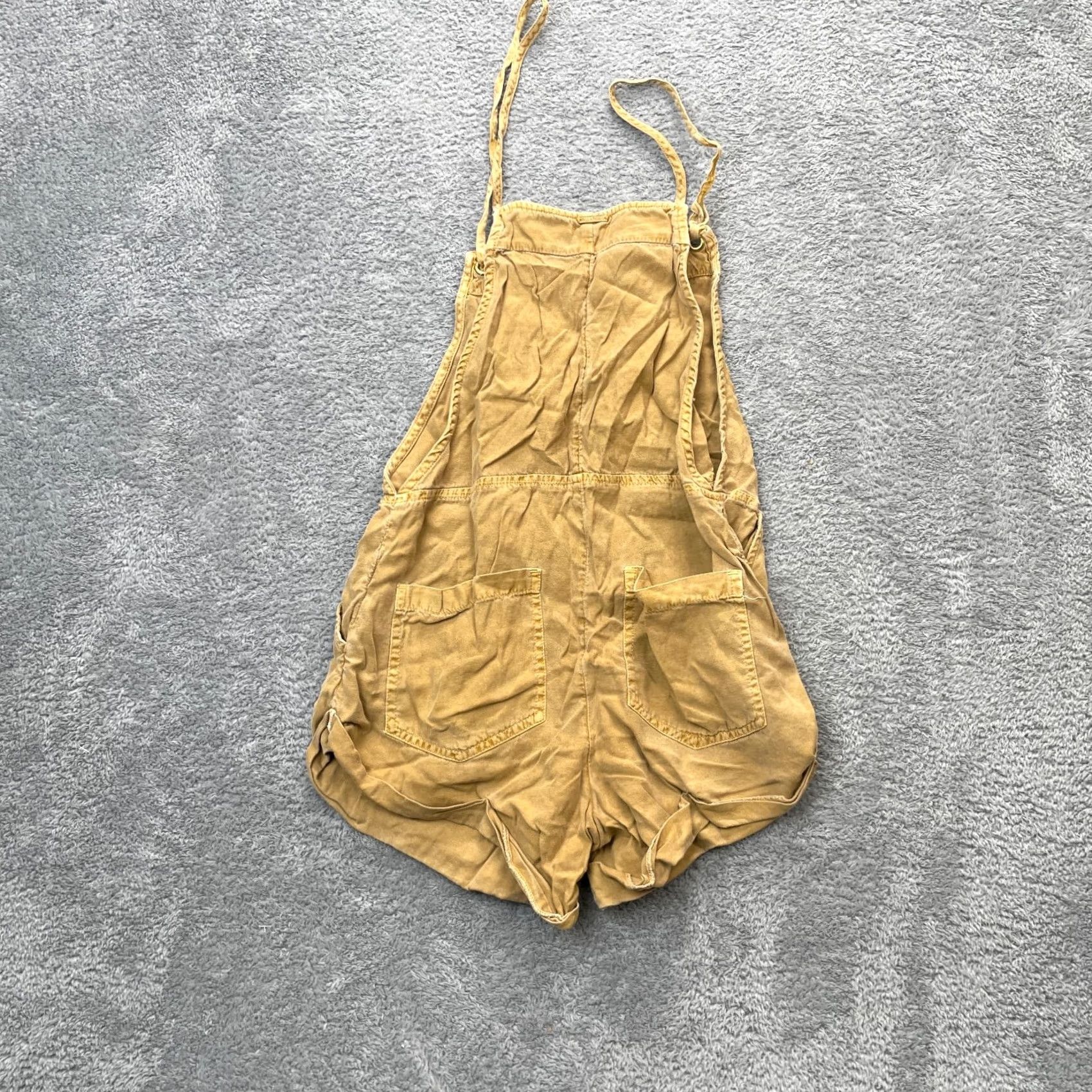 Billabong Billabong Romper Overalls Womens Small Orange Cotton Strappy Shorts Surf Boho Size 28" / US 6 / IT 42 - 5 Thumbnail