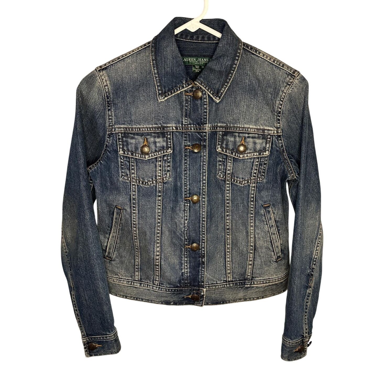 Ralph Lauren Lauren Jeans Co. Ralph Lauren Denim Jean Jacket Blue Women P Size S / US 4 / IT 40 - 1 Thumbnail