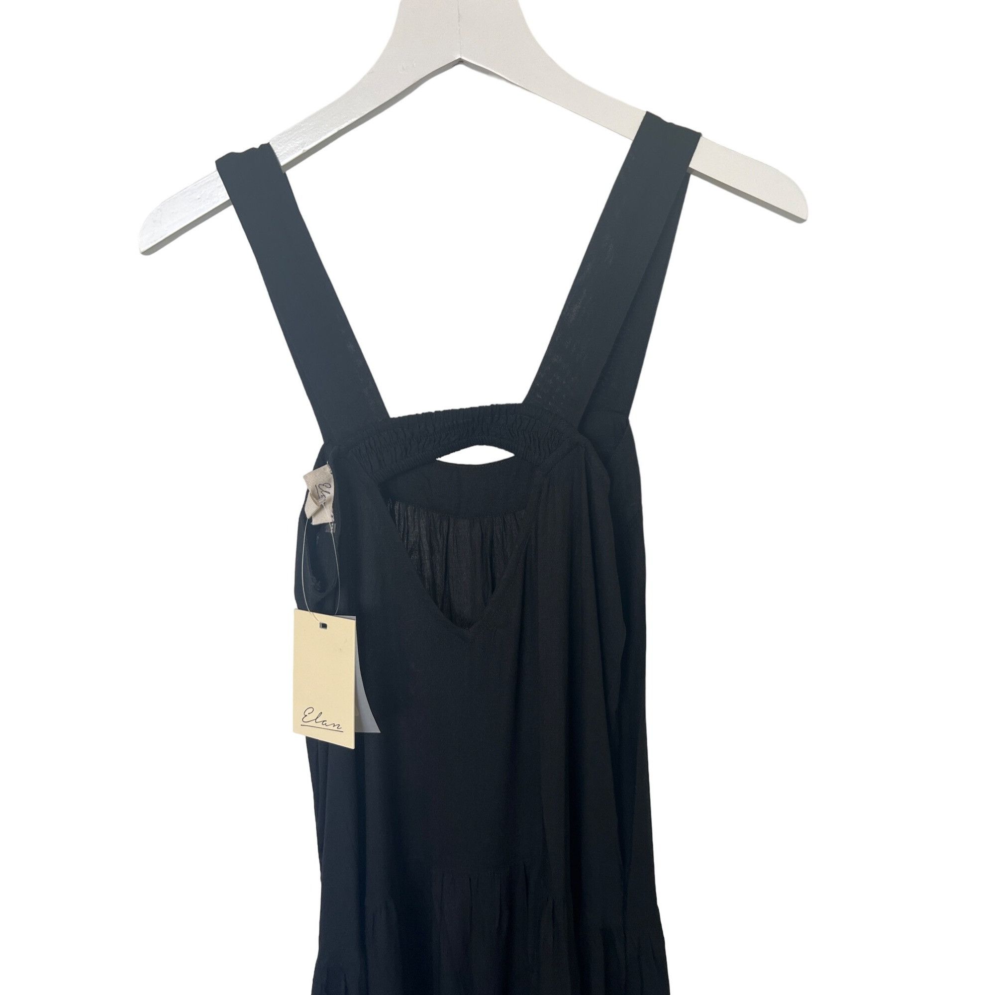 ELAN Elan Black Tiered Maxi Dress Cover-Up Size XS / US 0-2 / IT 36-38 - 6 Thumbnail