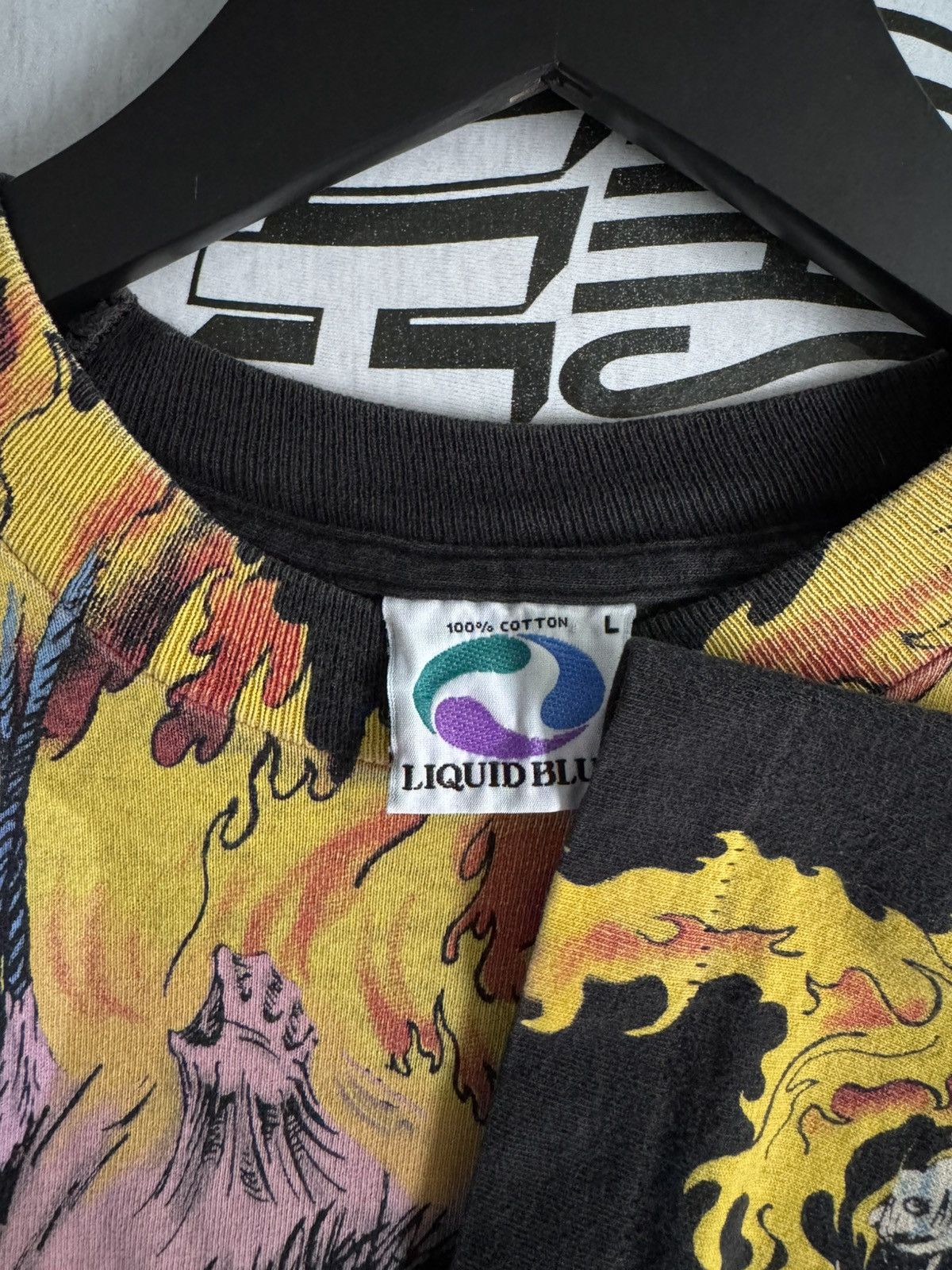 Marvel Comics × Vintage Vintage RARE 1994 Liquid Blue Weapon X Marvel Comics AOP Tee Size US L / EU 52-54 / 3 - 4 Thumbnail