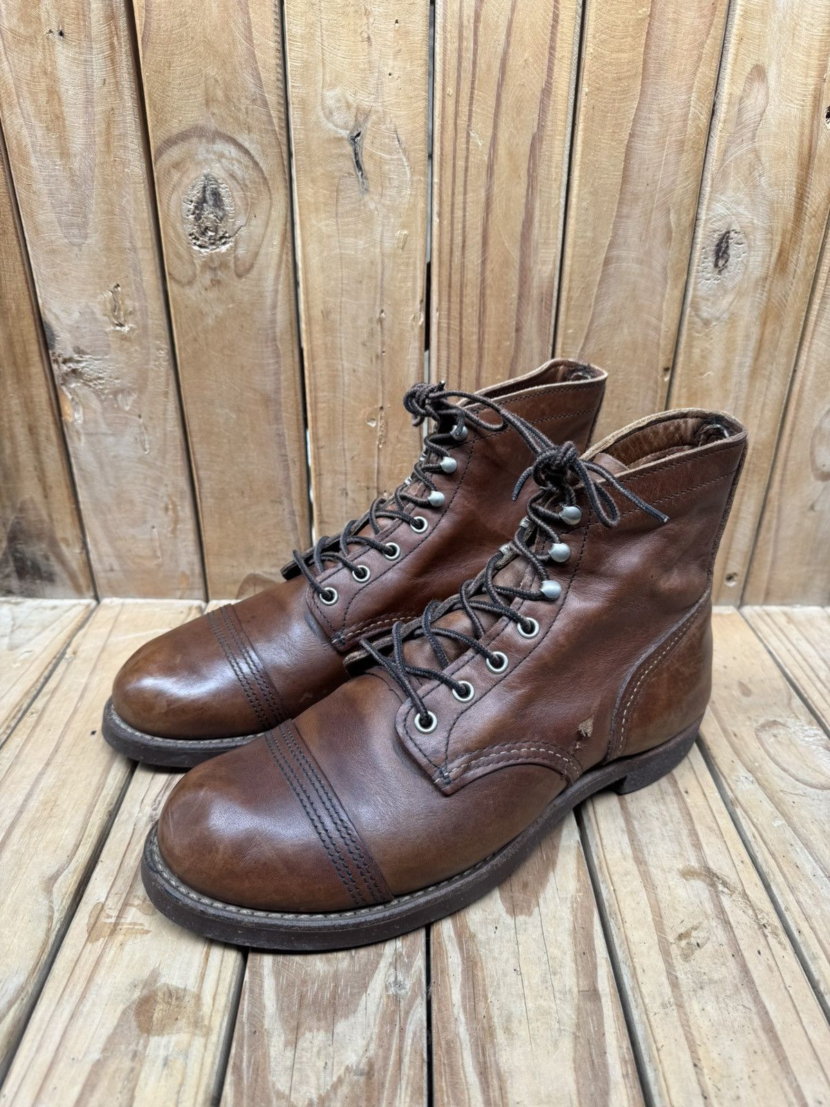 Red Wing Red Wing 8111 iron ranger Brown leather Boots UK 7.5 D Size US 8.5 / EU 41-42 - 10 Thumbnail