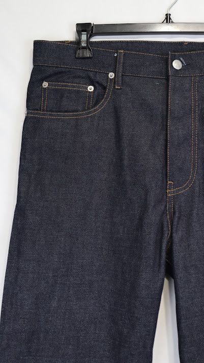 Helmut Lang o1rshd1 Turn up Jean RAW Denim Jeans in Blue Size US 32 / EU 48 - 4 Thumbnail