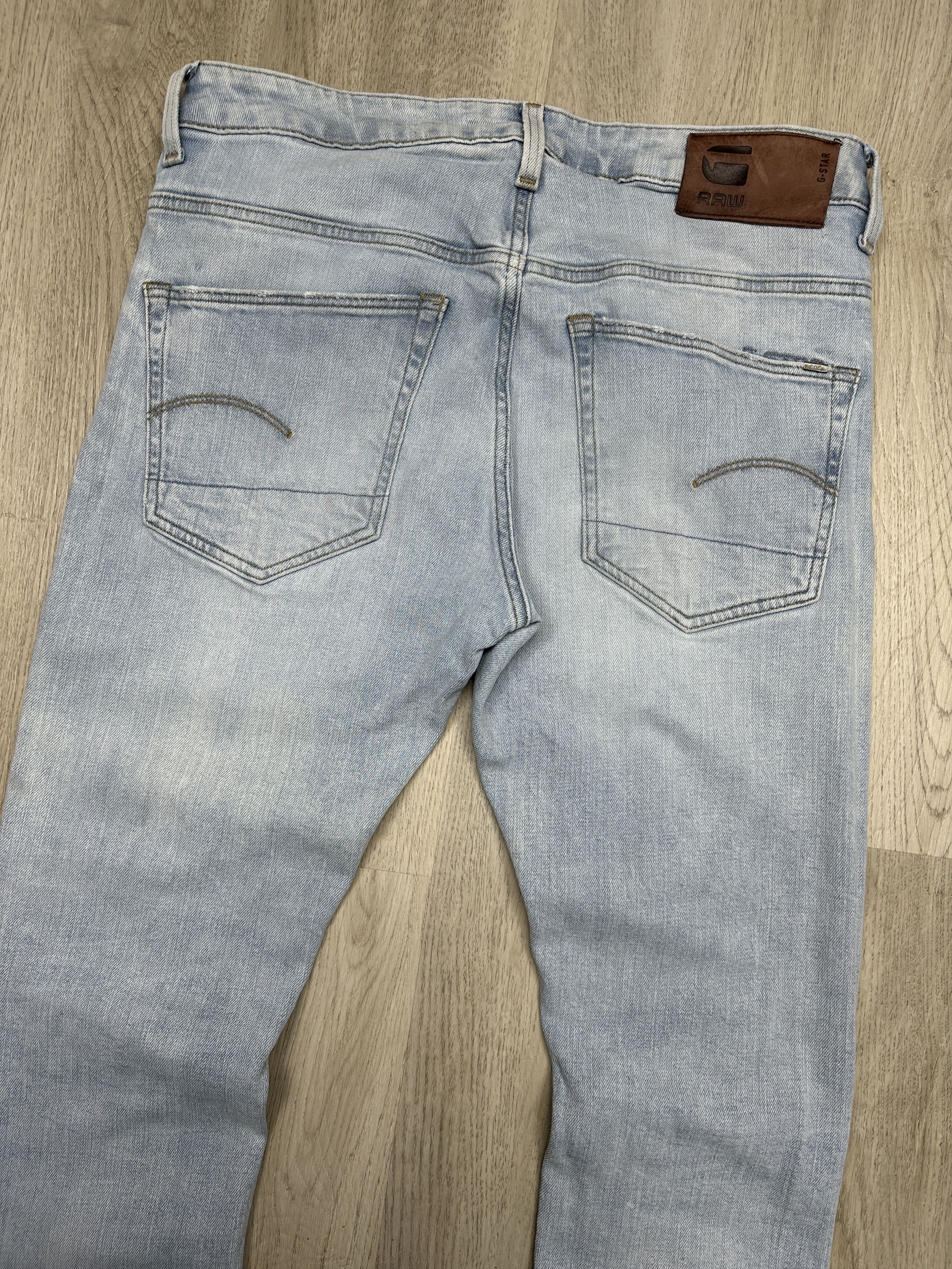 G-Star G Star Raw 3301 Slim Mens Denim Pants Jeans Size US 34 / EU 50 - 7 Thumbnail