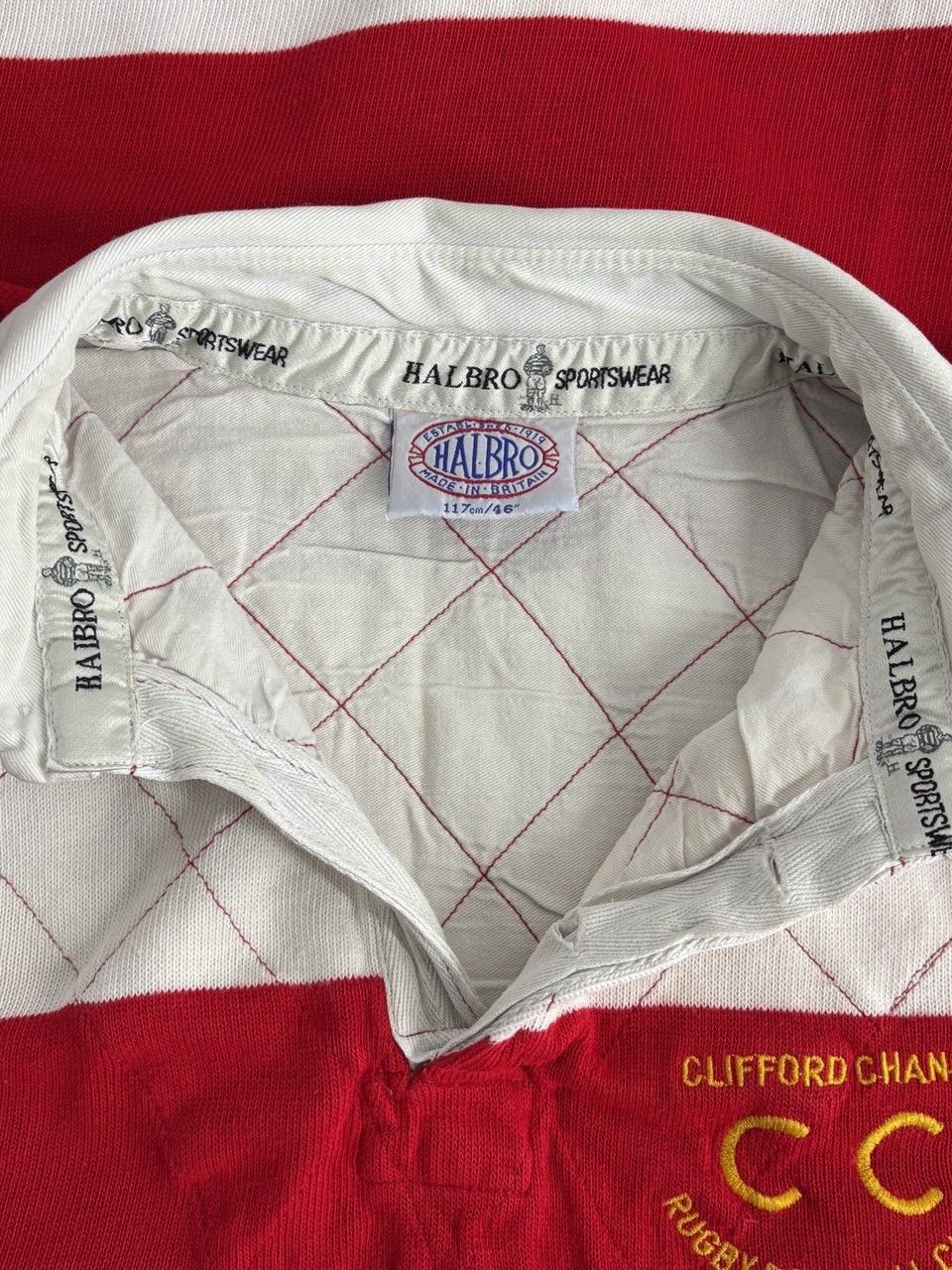 Rugby Ralph Lauren Halbro Vintage 1980s rugby shirt Size US L / EU 52-54 / 3 - 18 Thumbnail