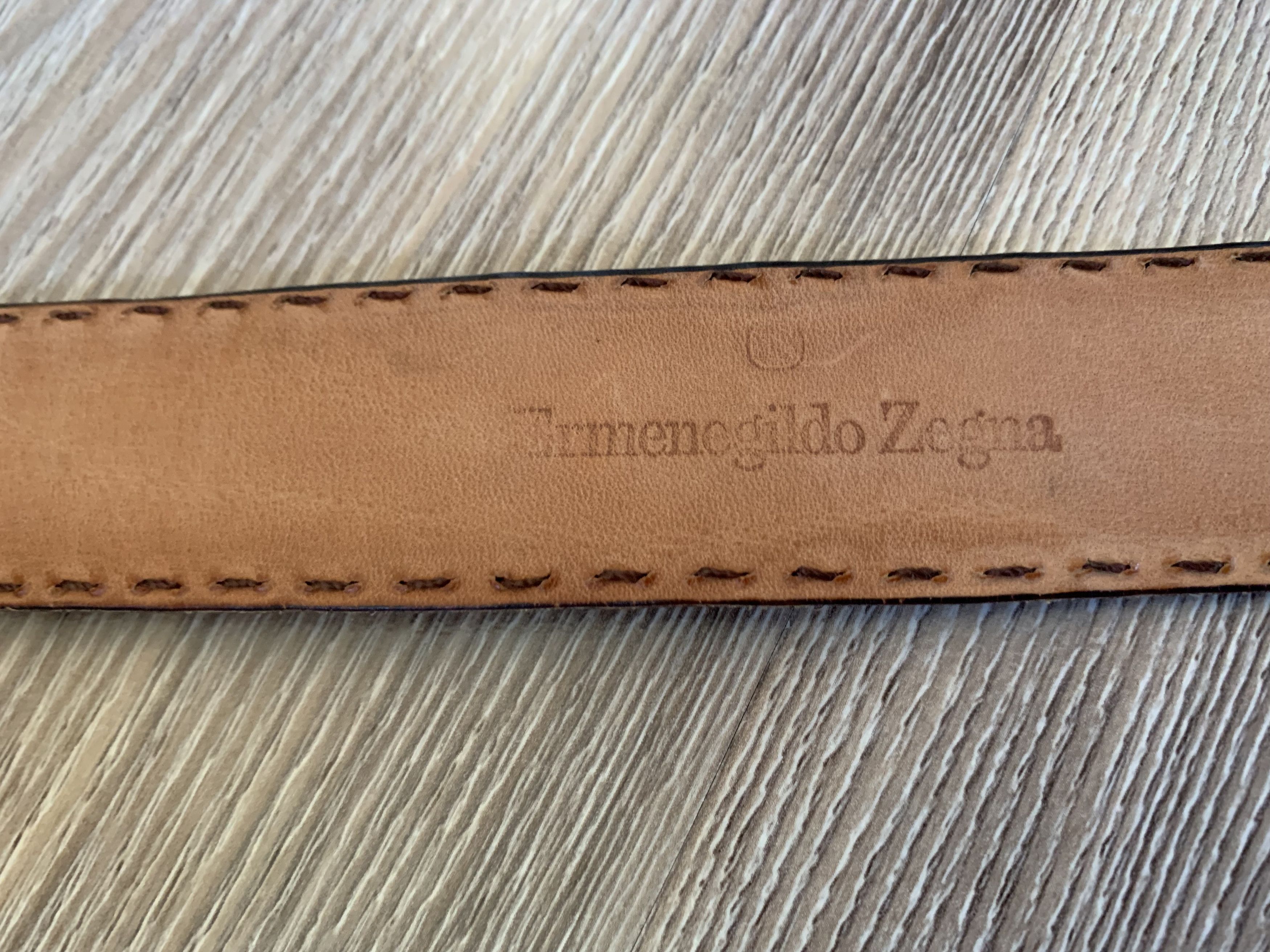 Ermenegildo Zegna Vintage Ermenegildo Zegna Real Crocodile Leather Belt Size 32 - 8 Thumbnail