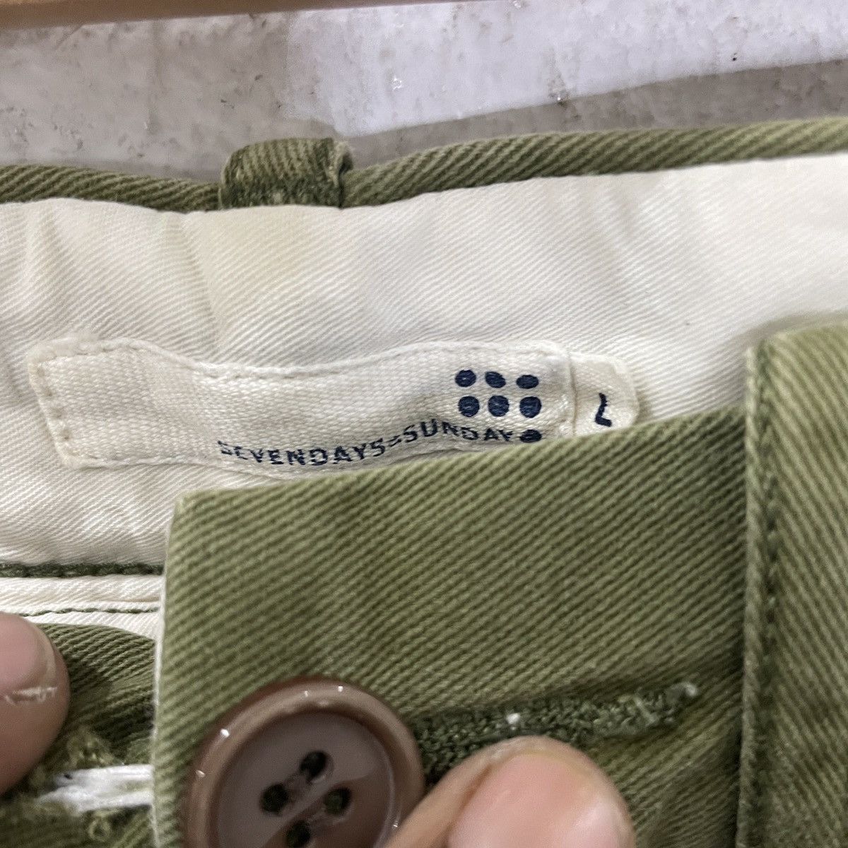 Japanese Brand Vintage Sevenday Sunday Military Motive Casual Pants Size US 34 / EU 50 - 5 Thumbnail