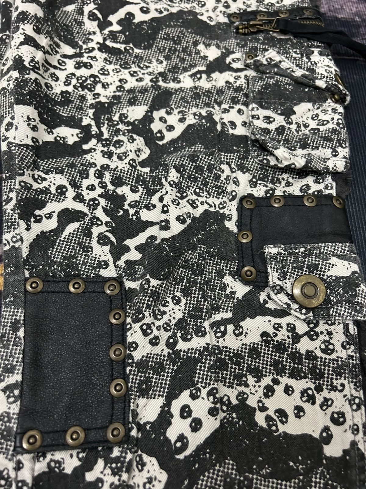 Seditionaries Algonquins Spiritual Weapon Skull Cargo Bondage Pants Size US 31 - 7 Thumbnail
