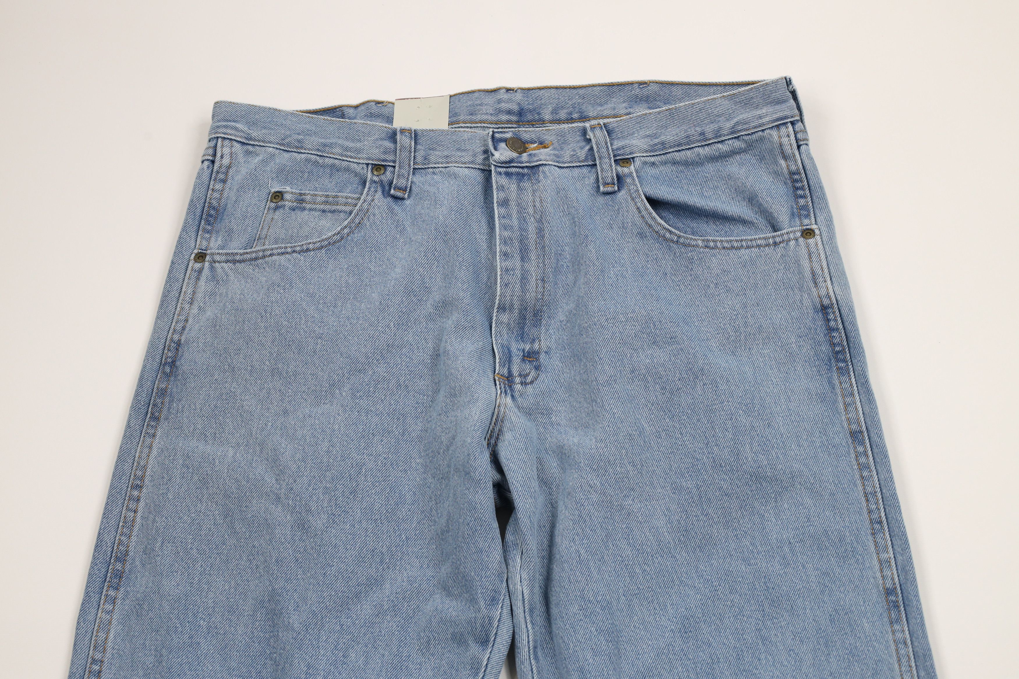Vintage × Wrangler Deadstock Vintage Y2K Wrangler Fit Denim Jeans Blue Cotton Size US 36 / EU 52 - 2 Thumbnail