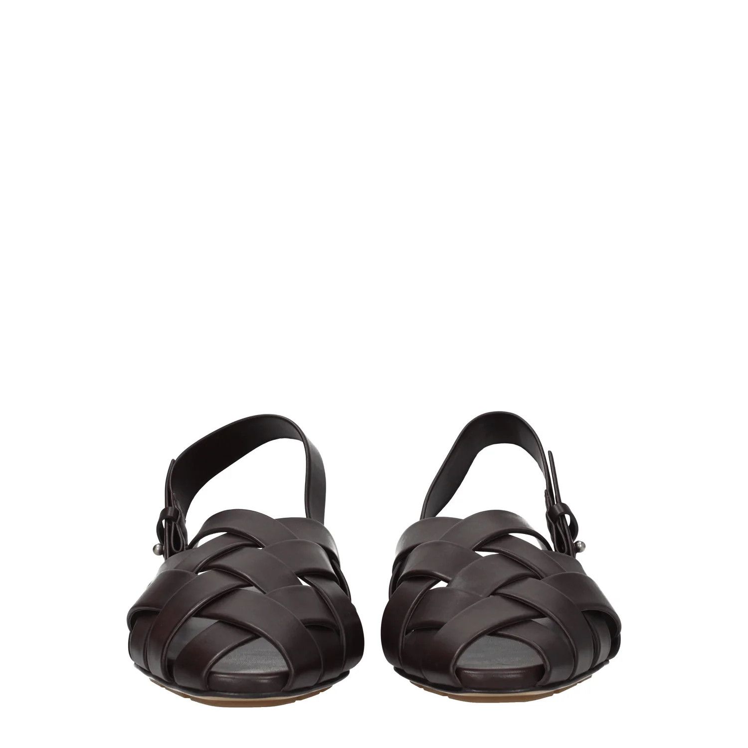 Bottega Veneta ob1o1e0325 Leather Slippers in Chocolate Brown Size US 6 / EU 39 - 3 Thumbnail