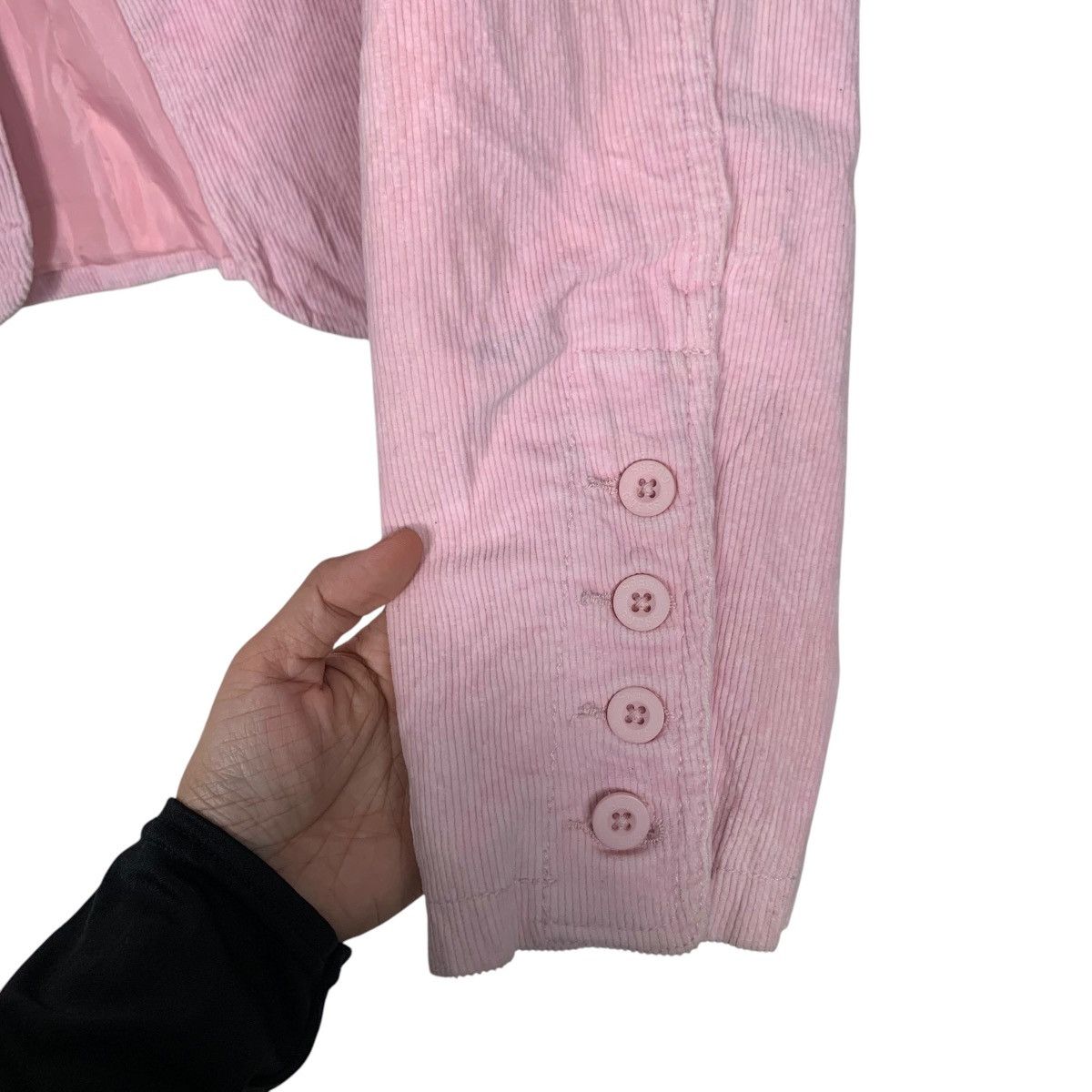 Guess GUESS JEANS Pink Corduroy Crop Jacket #2158-C95 Size XL / US 12-14 / IT 48-50 - 13 Thumbnail