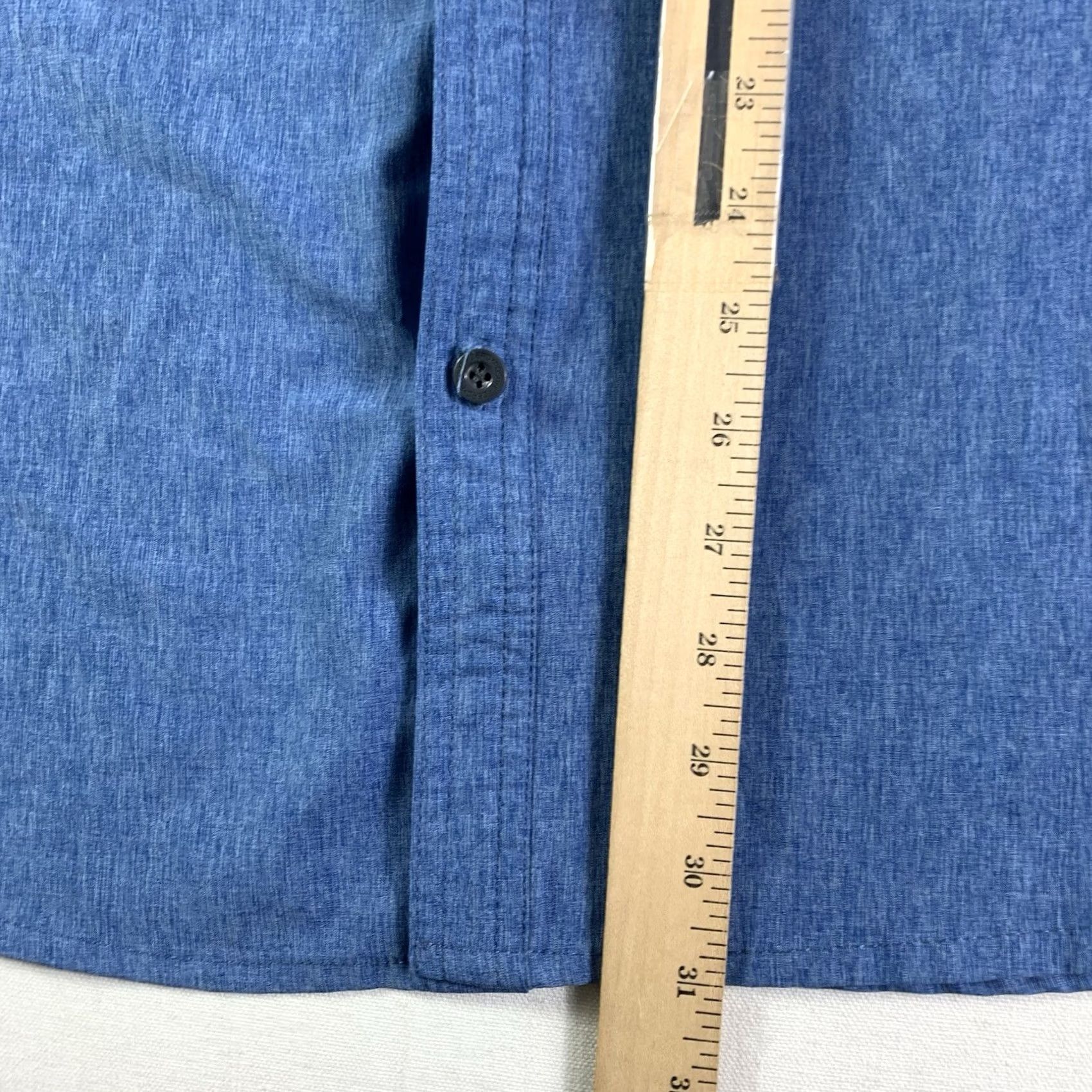 Vintage Zero ZX exposure Button-Up Shirt Mens XL Travel Series Back Vent Blue Size US XL / EU 56 / 4 - 5 Thumbnail