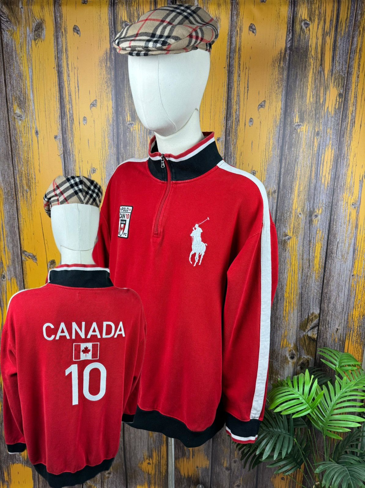 Polo Ralph Lauren POLO RALPH LAUREN CANADA 🇨🇦 RERE VINTAGE BIG LOGO SIZE XXXL Size US XXL / EU 58 / 5 - 1 Thumbnail