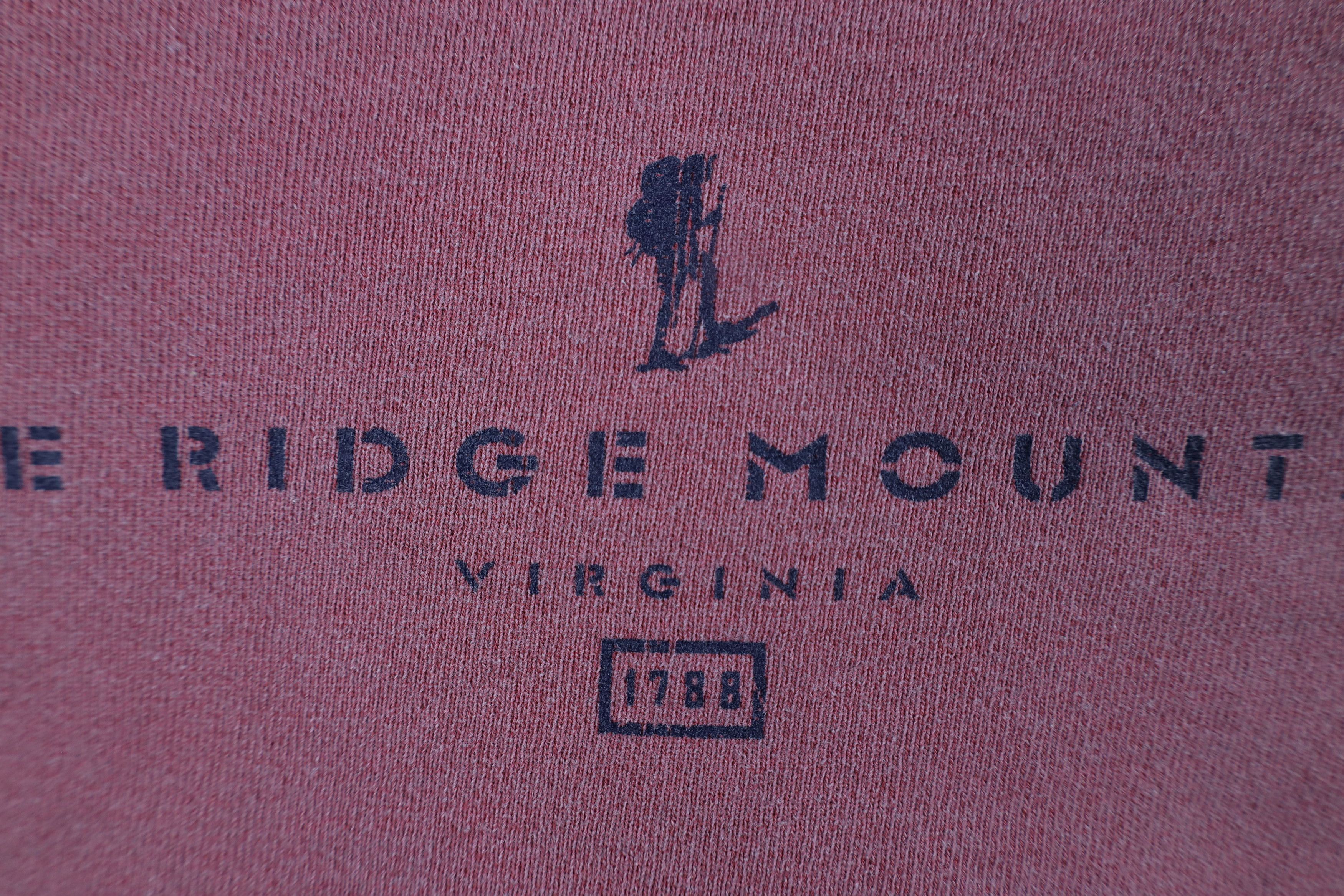 Vintage Vintage 90s Stonewash Ridge Mountains Sweatshirt Red USA Size US M / EU 48-50 / 2 - 5 Thumbnail
