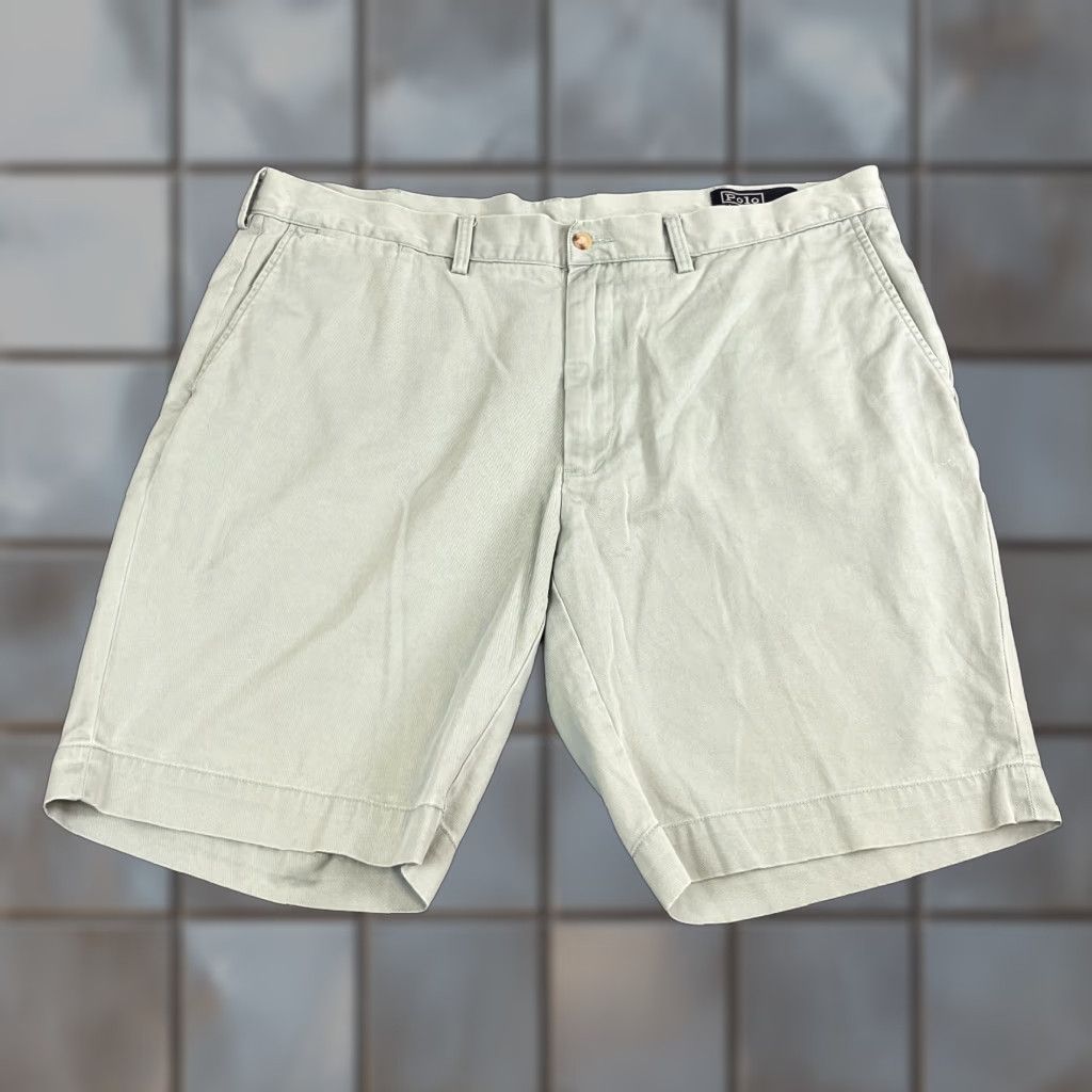 Polo Ralph Lauren Polo Ralph Lauren Mens Chino Shorts 40 Cotton Green Vintage Summer Shirt Size US L / EU 52-54 / 3 - 1 Thumbnail