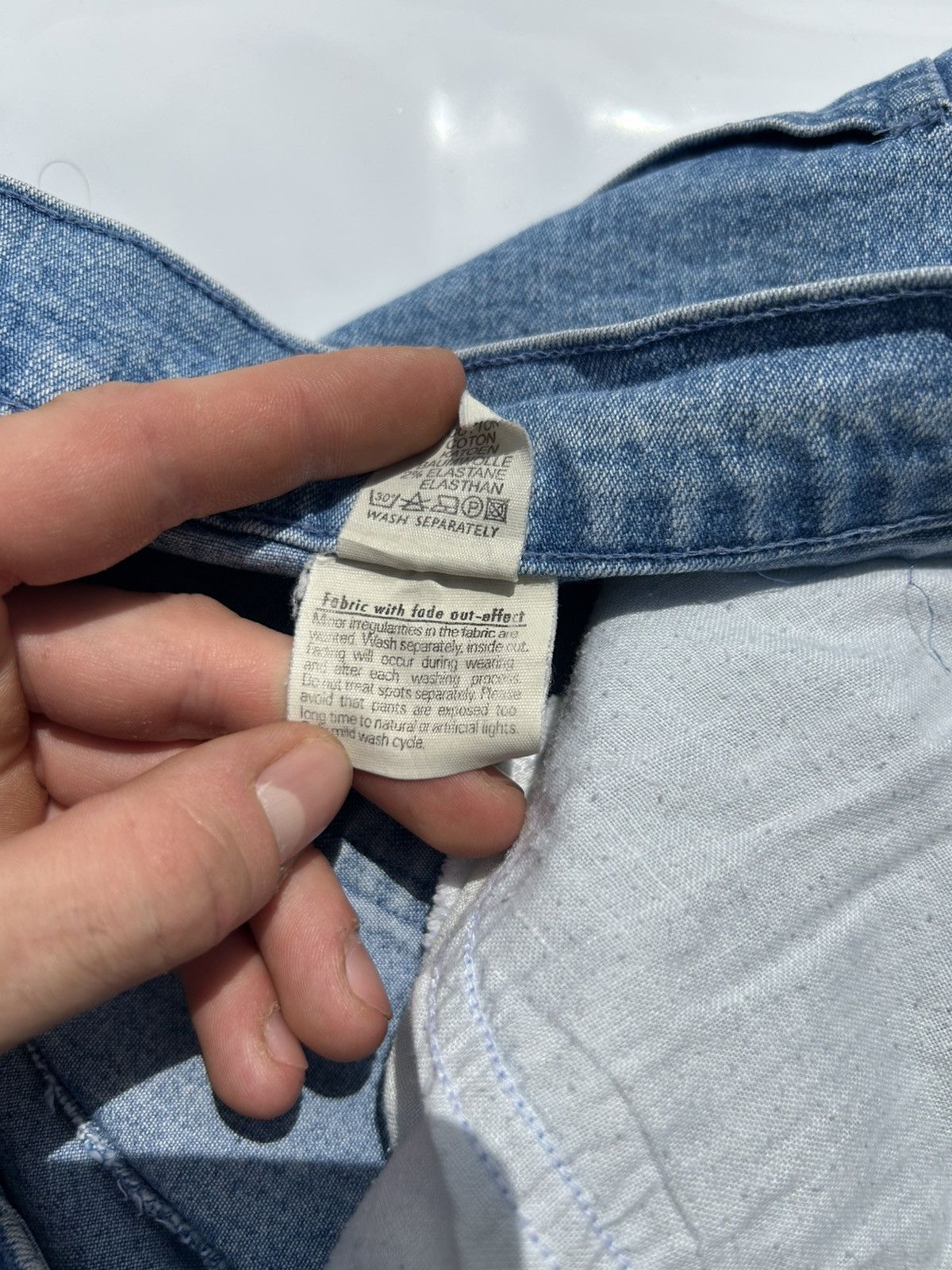 Other Vintage Fade Out Short Denim Jeans Made in Italy Size 46 EU Size US 36 / EU 52 - 10 Thumbnail
