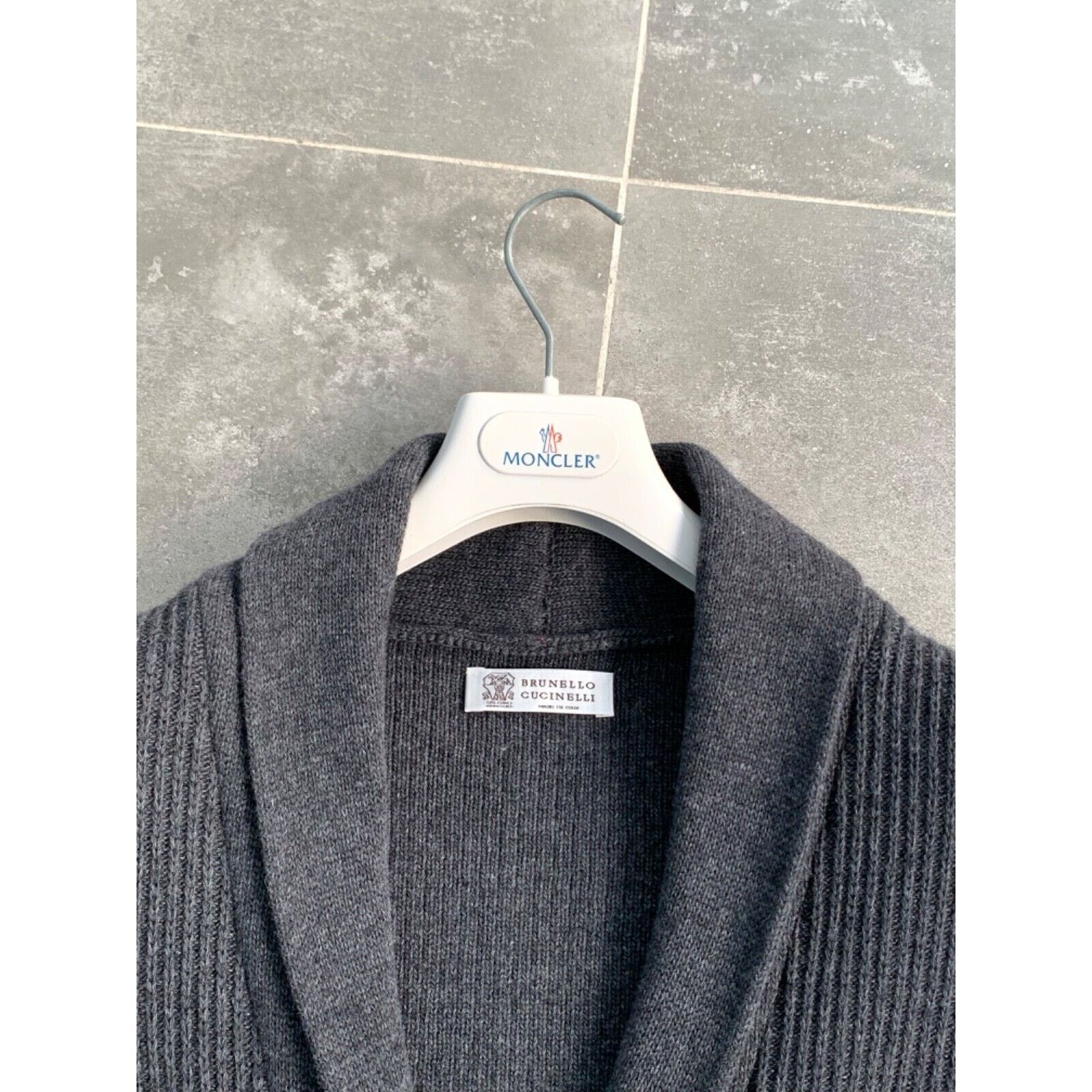 Brunello Cucinelli BRUNELLO CUCINELLI Men's Knitt Long Wool Sweater SZ L EU 50 Size US L / EU 52-54 / 3 - 4 Thumbnail