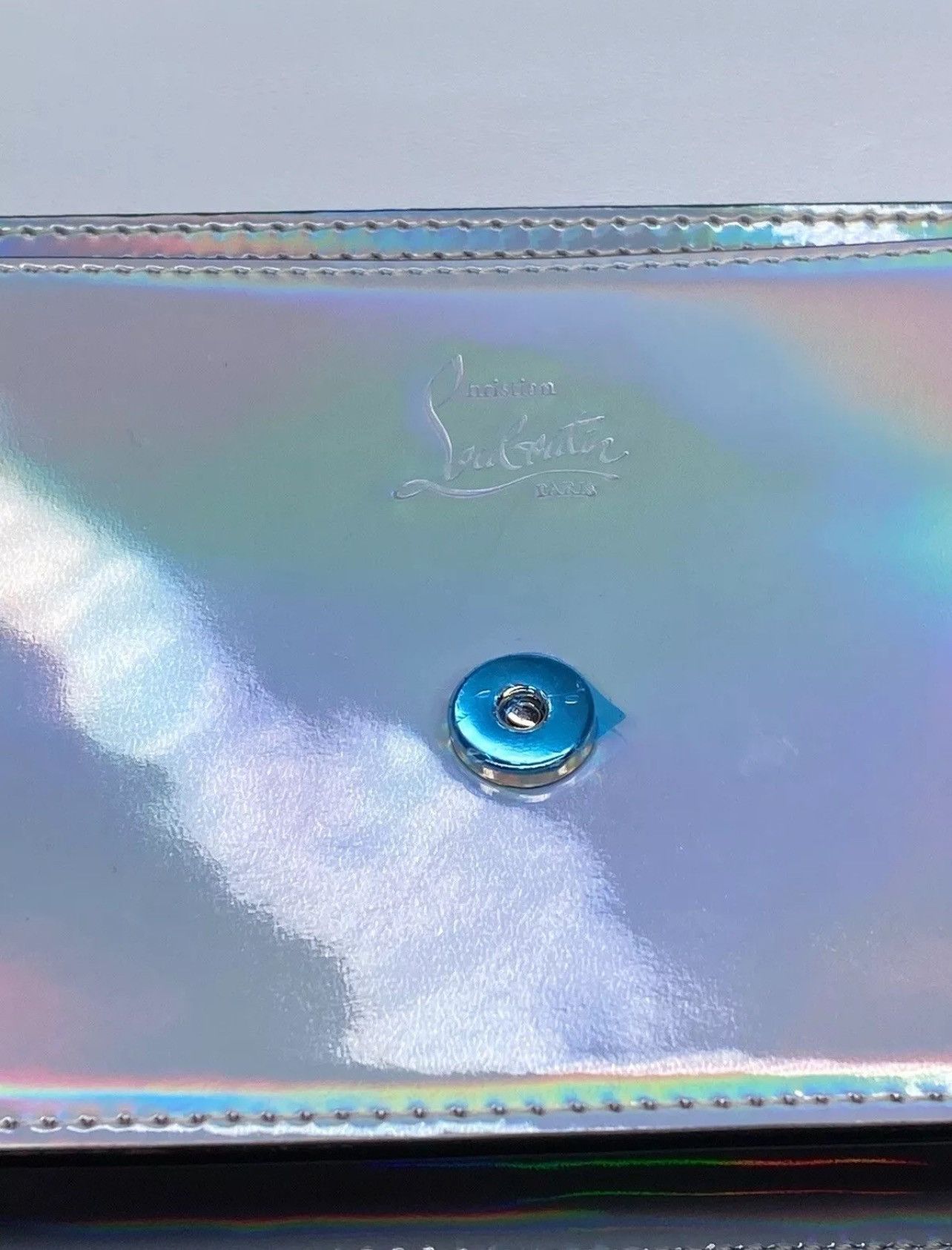 Christian Louboutin Christian Louboutin iridescent leather clutch shoulder bag Size ONE SIZE - 12 Thumbnail