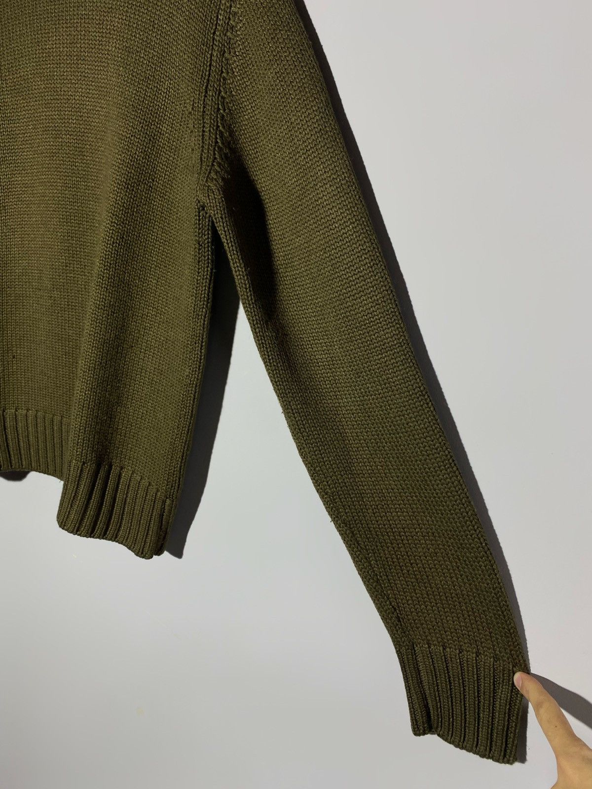 Gucci Gucci Knit Turtleneck Sweater Khaki Green Men’s Size S Size US S / EU 44-46 / 1 - 7 Thumbnail
