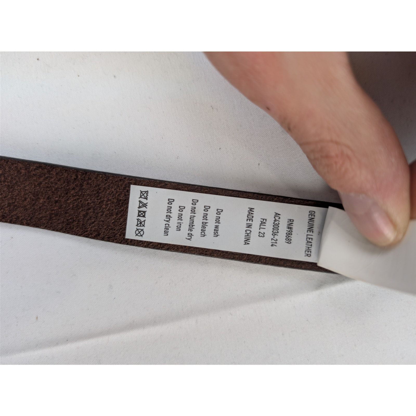 Todd Snyder o1rshd1 CC20 Size: 34 / Vintage Leather Belt in Dark Brown Size 34 - 14 Thumbnail