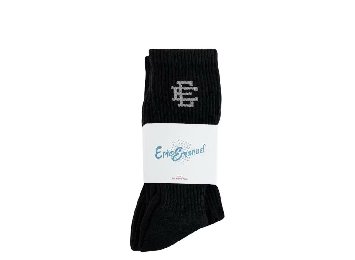 Eric Emanuel Eric Emanuel EE black w grey socks 3-pack Size ONE SIZE - 1 Thumbnail