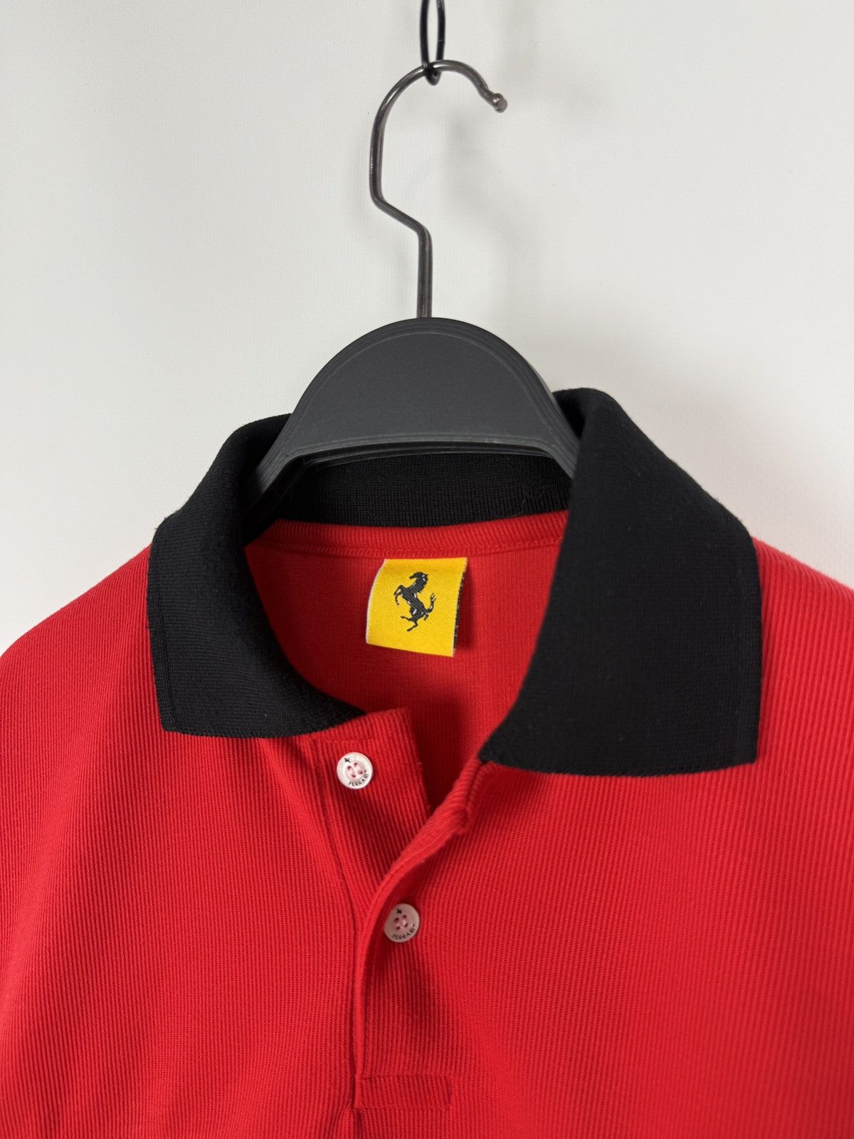 Ferrari 1996 Ferrari Michael Schumacher Formula Uno Logo Polo Shirt Size US XL / EU 56 / 4 - 3 Thumbnail