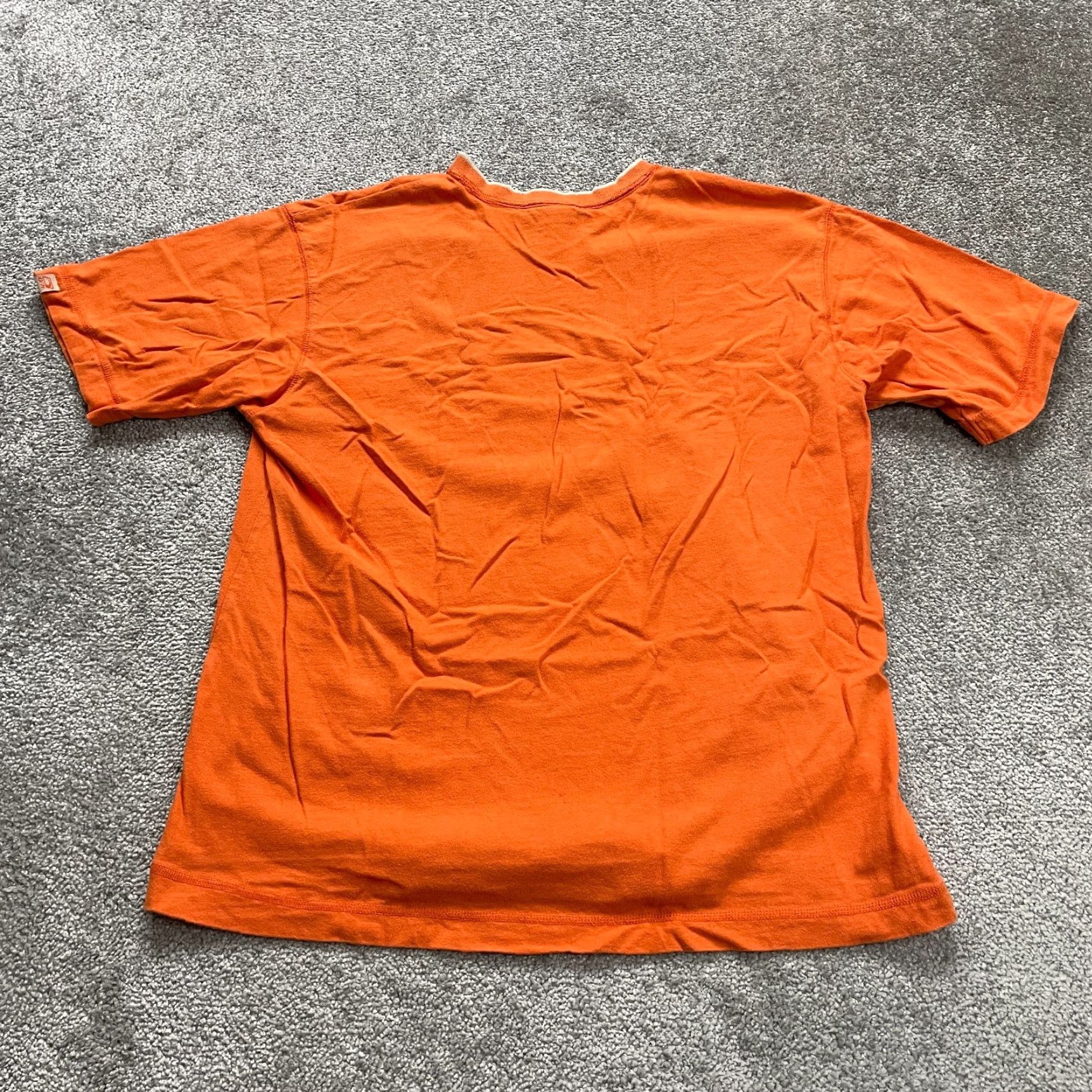 Old Navy VINTAGE Old Navy Men’s Cotton V-Neck T-Shirt Short Sleeve Orange Solid 90s Casual Mens Size US M / EU 48-50 / 2 - 2 Thumbnail
