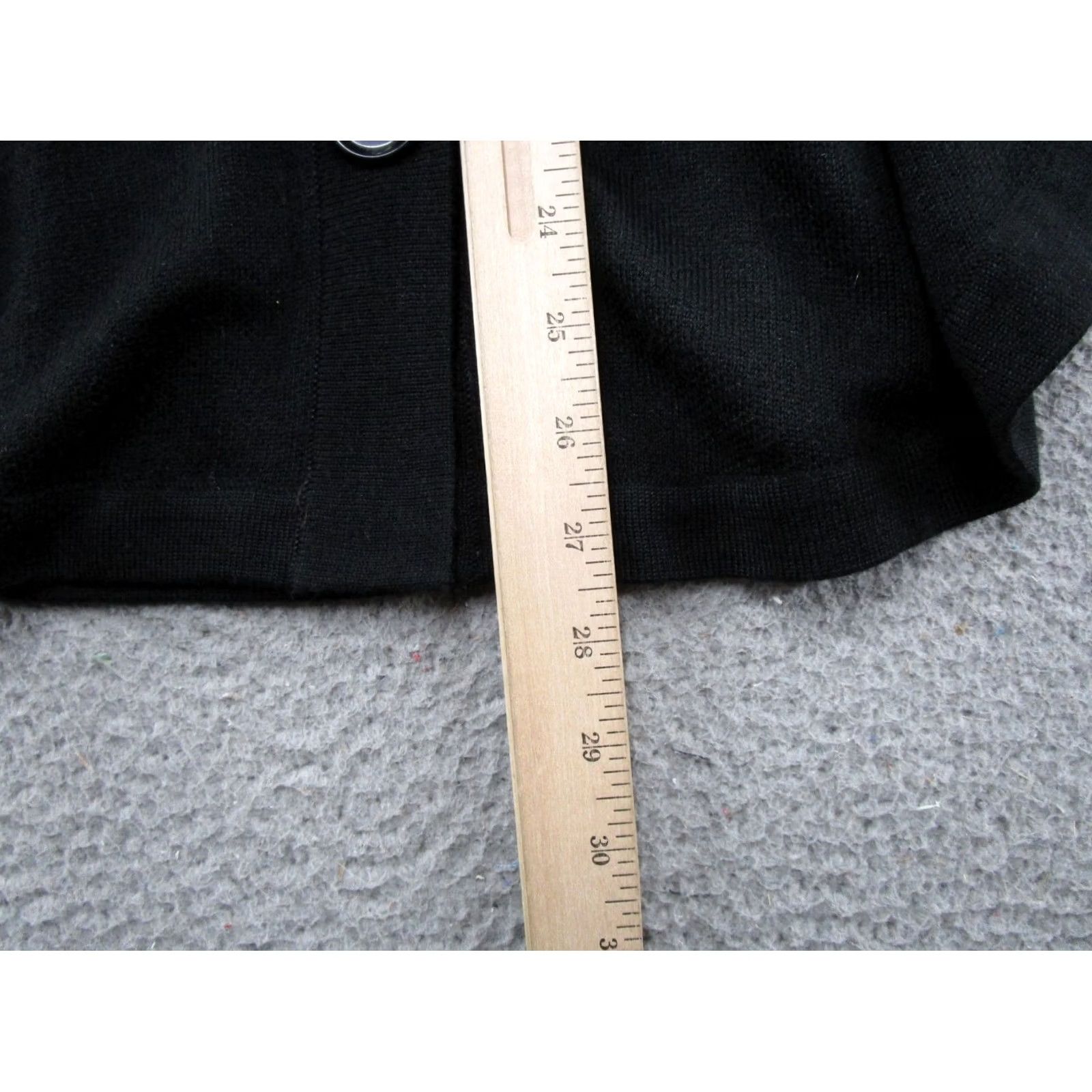 Loft LOFT Wool Blend Button Up Poncho Sweater Black XS/S Belted NEW Women Cardigan Knit Winter Fall Size XS / US 0-2 / IT 36-38 - 7 Thumbnail