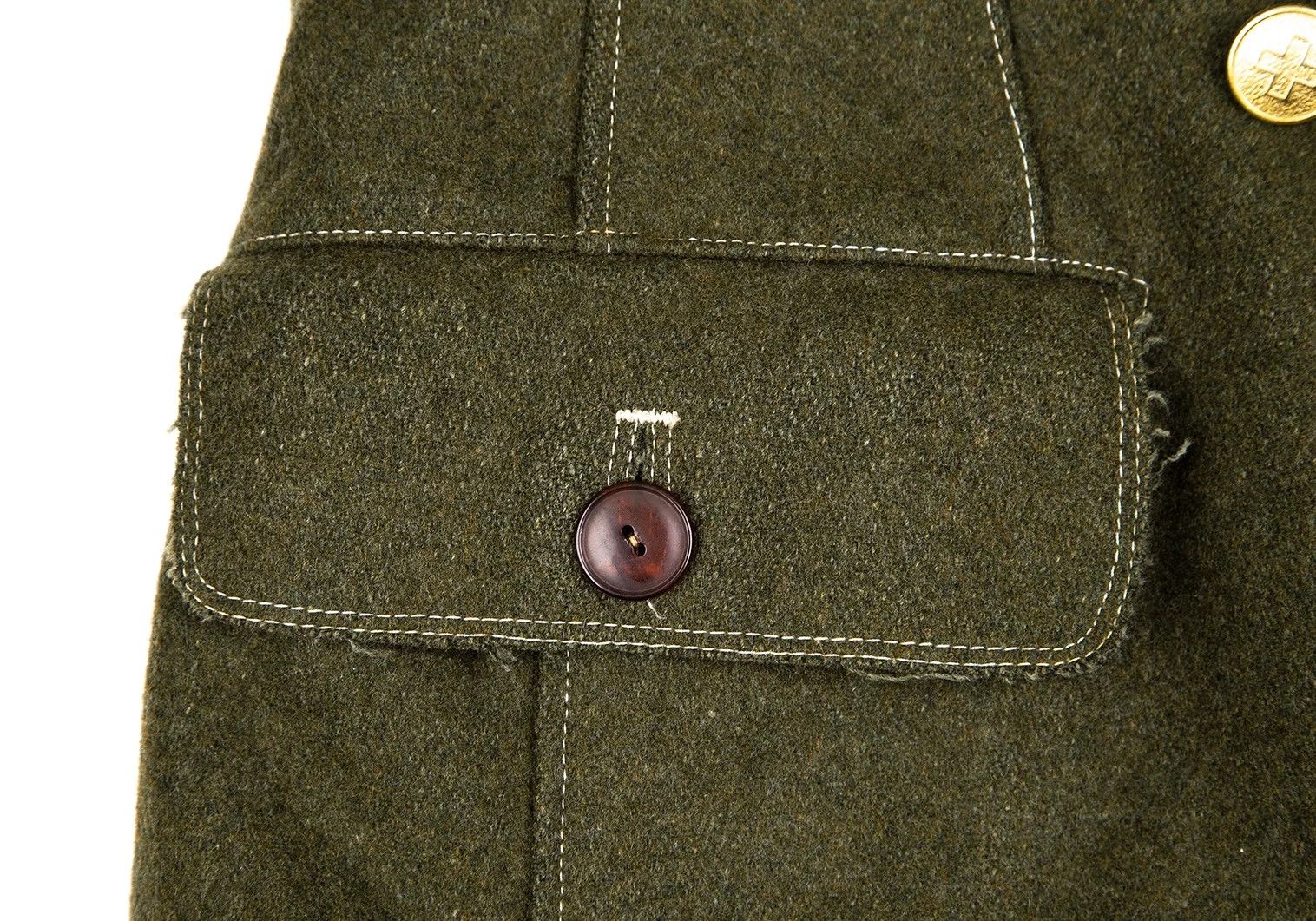 Jean Paul Gaultier Wool Double Button Jacket in Khaki Size 46 Size US S / EU 44-46 / 1 - 13 Thumbnail