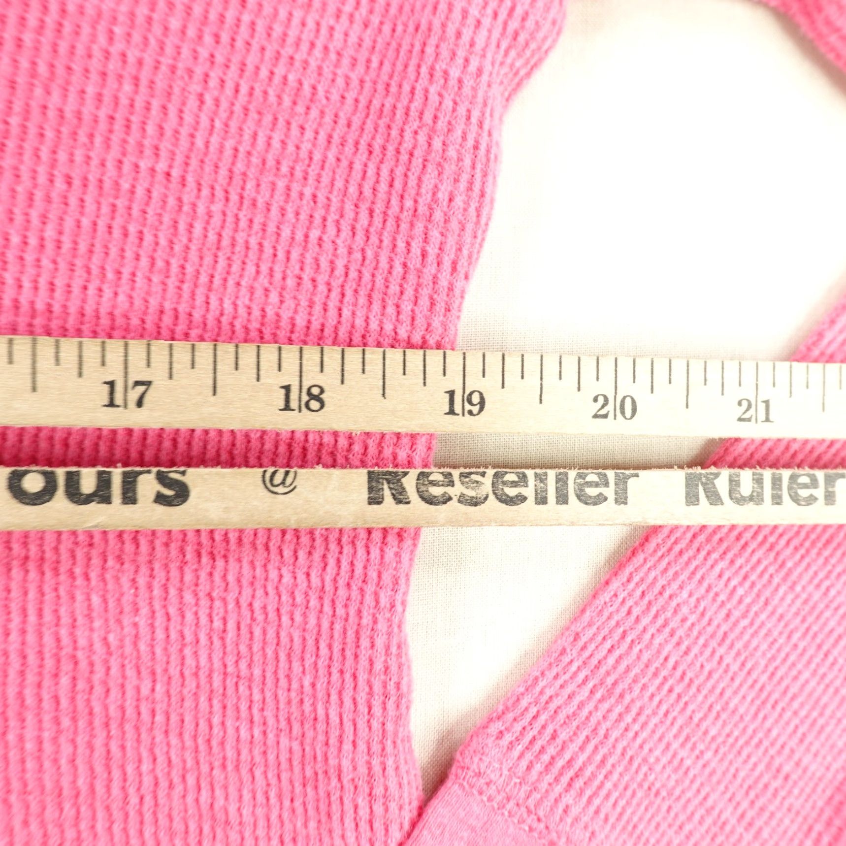 Vintage ROXY Vintage Shirt Womens XL Pink Waffle Knit Snaps Up Thermal Henley Top 90s T-Shirt Size XL / US 12-14 / IT 48-50 - 6 Thumbnail