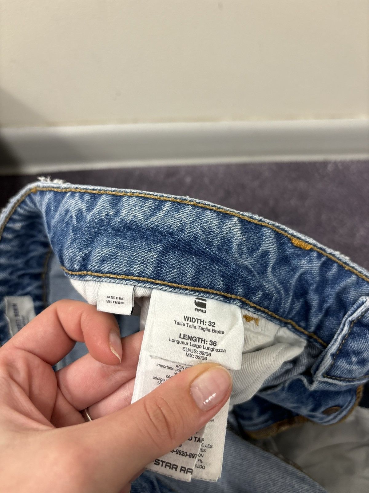 G-Star Vintage G-Star Raw Restored Arc Relaxed Tapered Denim Jeans Size US 32 / EU 48 - 13 Thumbnail