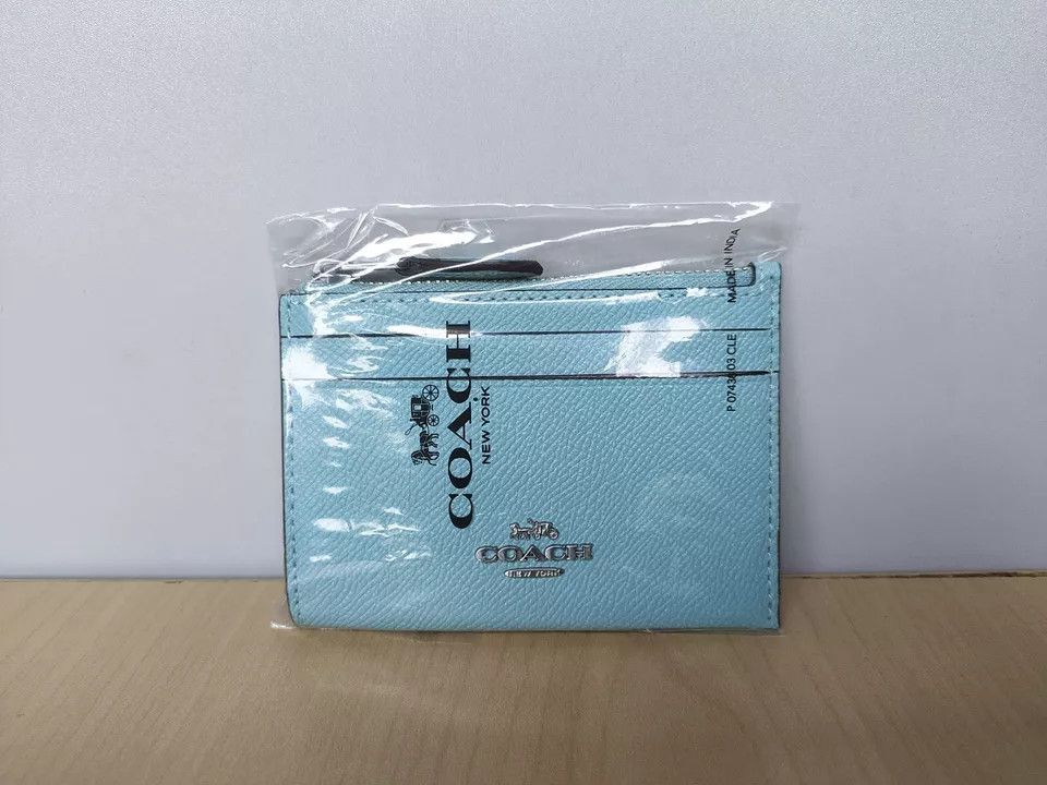 Coach Coach Women's Cross grain Leather Key Ring Pouch T-0011 Size ONE SIZE - 3 Thumbnail