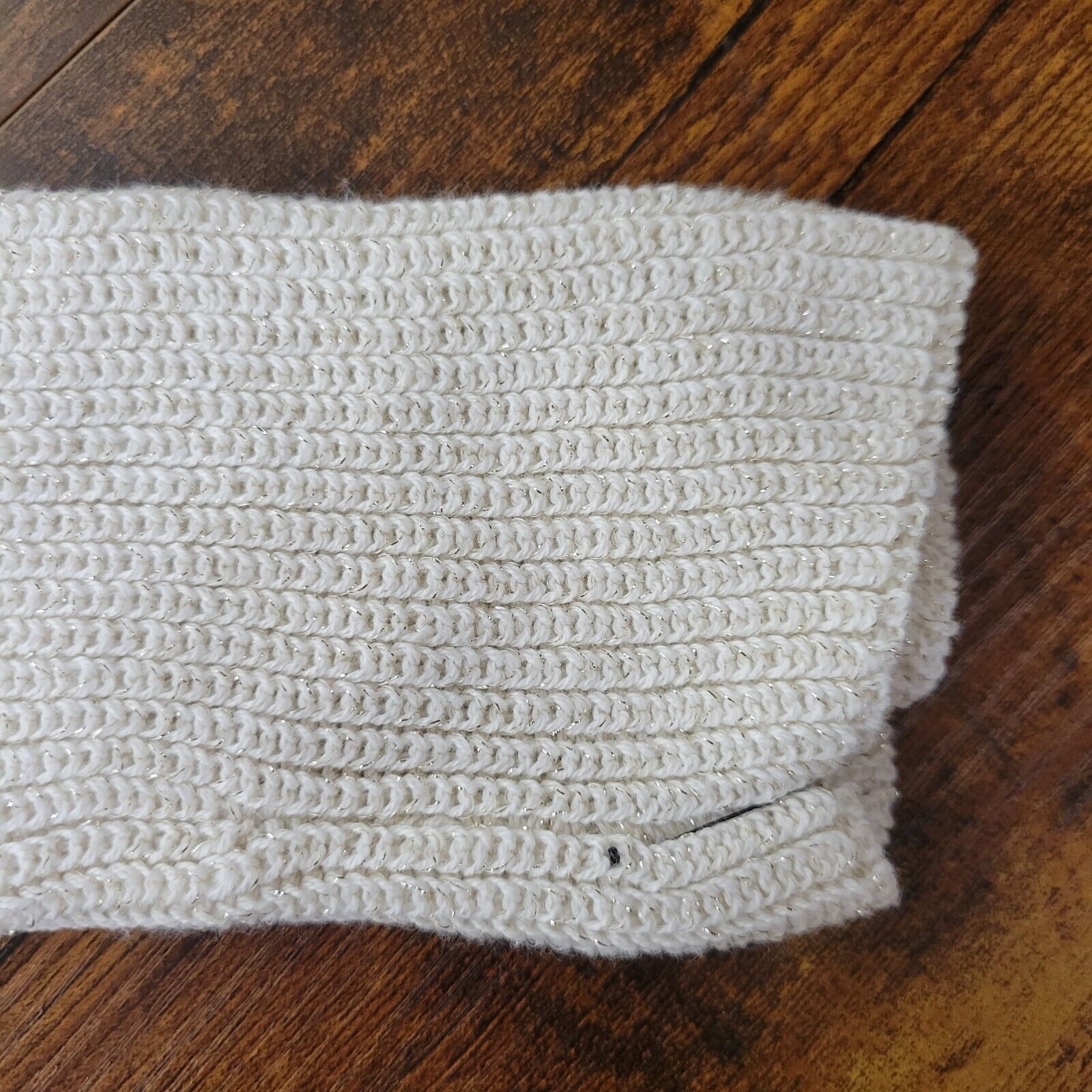 Liz Claiborne Liz Claiborne Large White Knit Sparkled Sweater Pullover Size L / US 10 / IT 46 - 9 Thumbnail